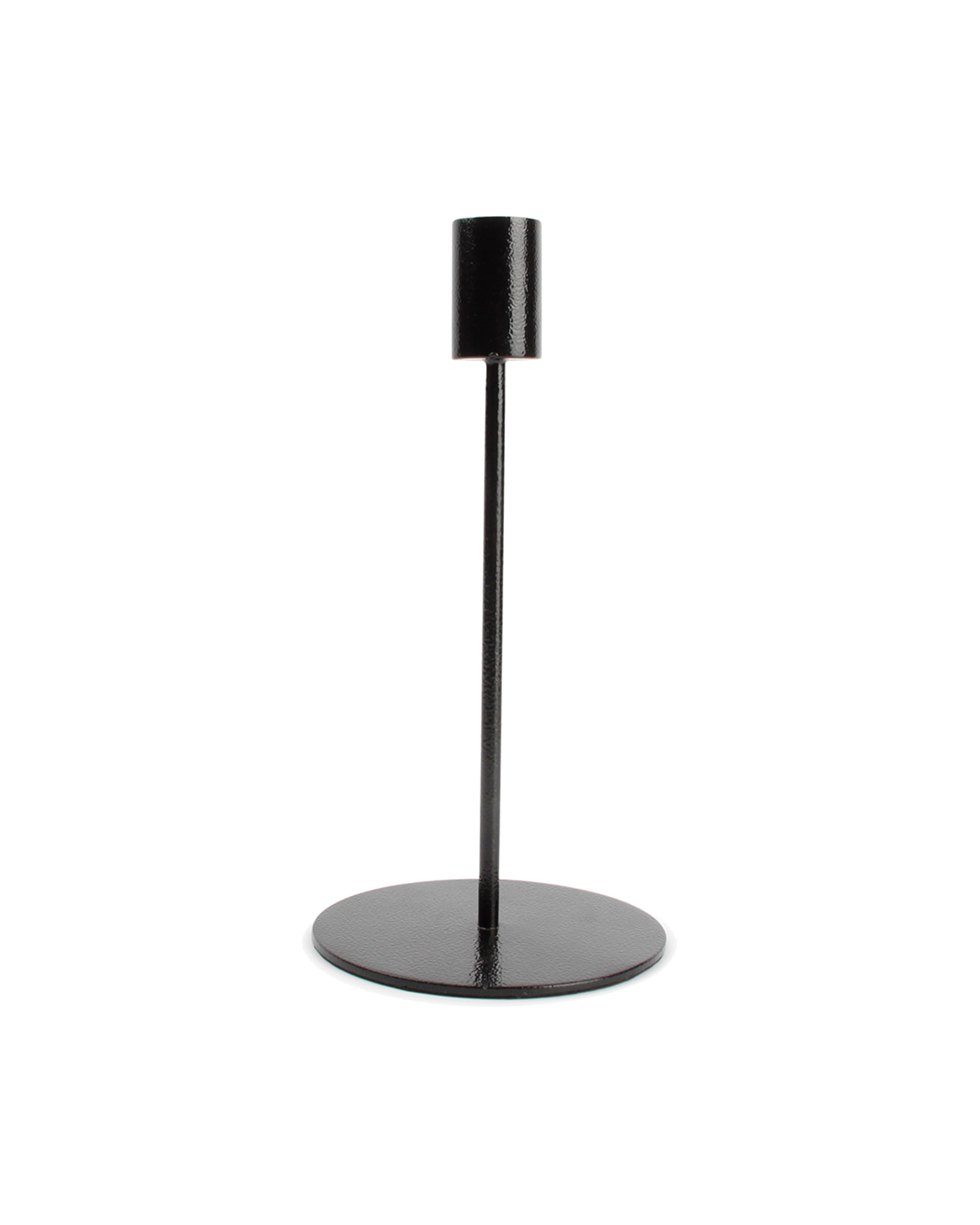 Pillar Kerzenhalter aus Metall, Metall Schwarz, Ø 10 cm, H 20 cm, Ansicht 1