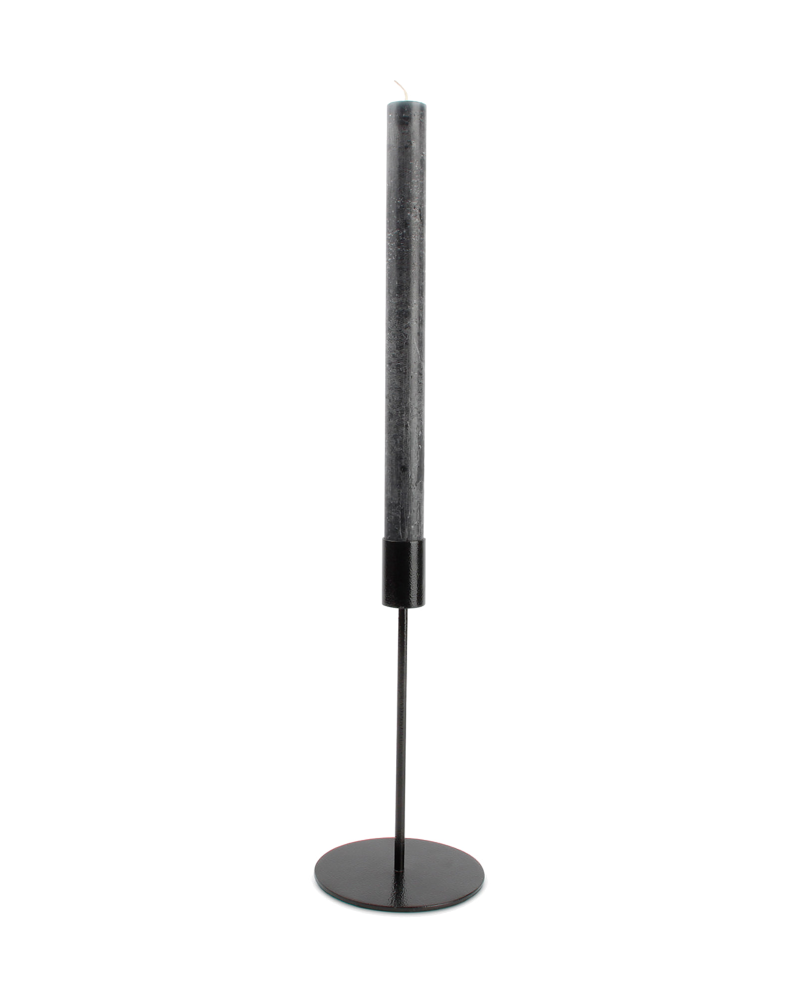 Pillar Kerzenhalter aus Metall, Metall Schwarz, Ø 10 cm, H 20 cm, Ansicht 2