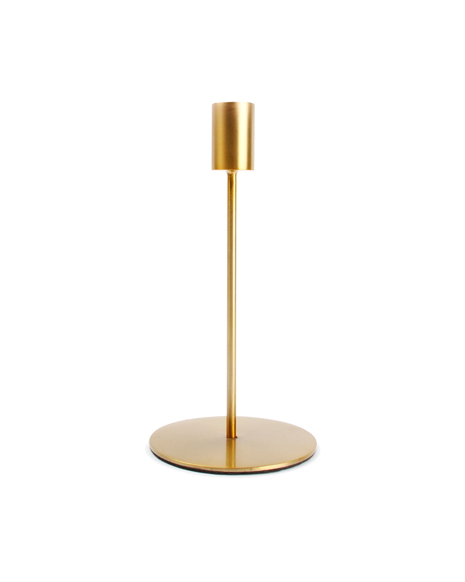 Pillar Kerzenhalter aus Metall, Metall Gold, Ø 10 cm, H 20 cm, Ansicht 1