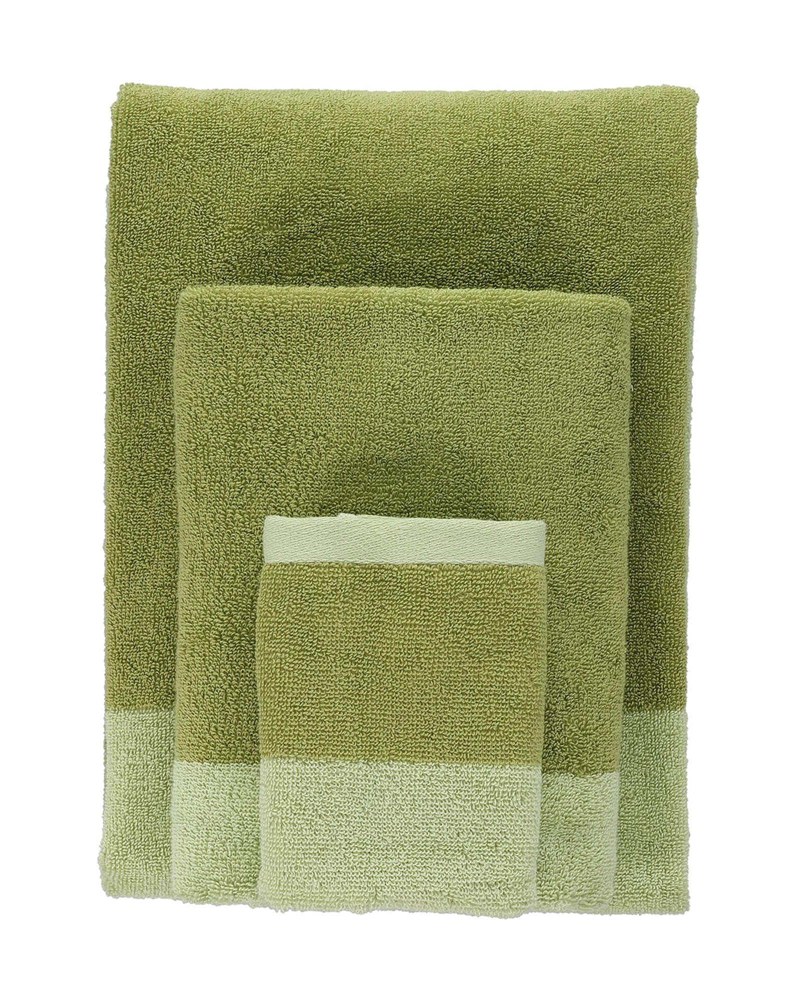 Pixie Badetuch aus Baumwolle, Pistaziengrün, 70 × 140 cm, Ansicht 5