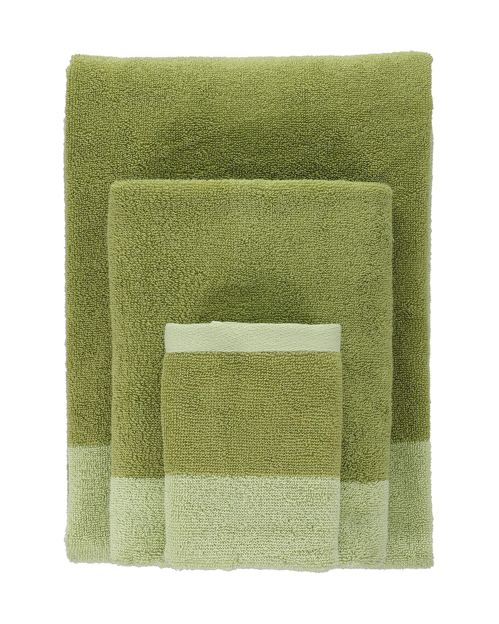 Pixie Gästehandtuch aus Baumwolle, Pistaziengrün, 30 × 50 cm, Ansicht 5