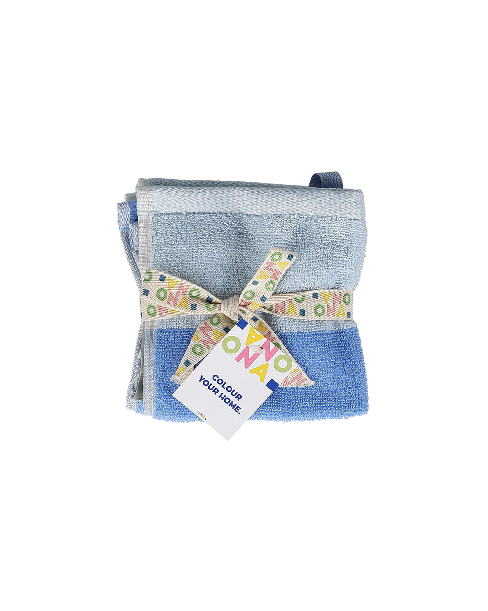 Pixie Gästehandtuch aus Baumwolle, Ozeanblau, 30 × 30 cm, Ansicht 4