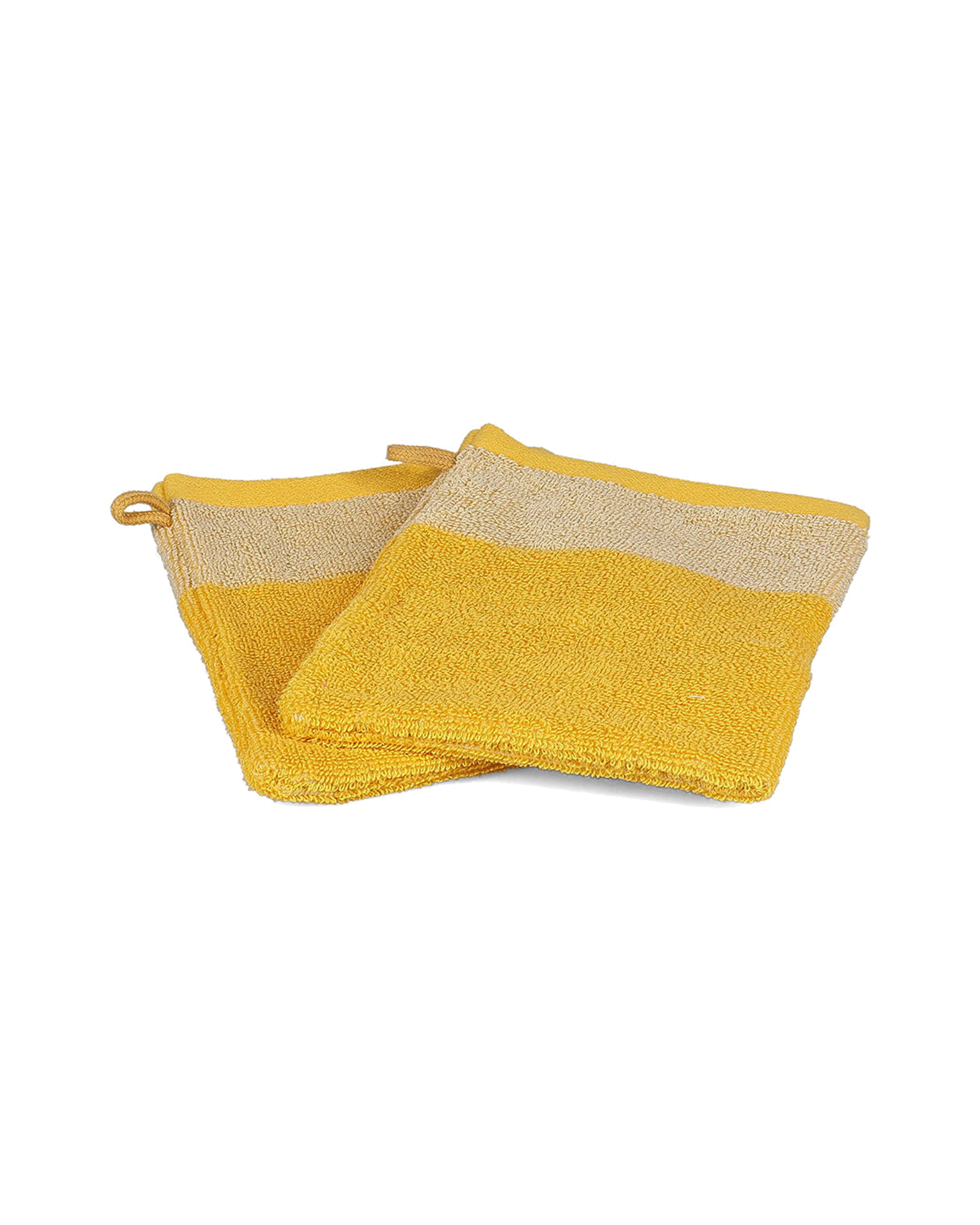 Pixie Waschhandschuh aus Baumwolle, Sonnengelb, 15 × 21 cm, Ansicht 2
