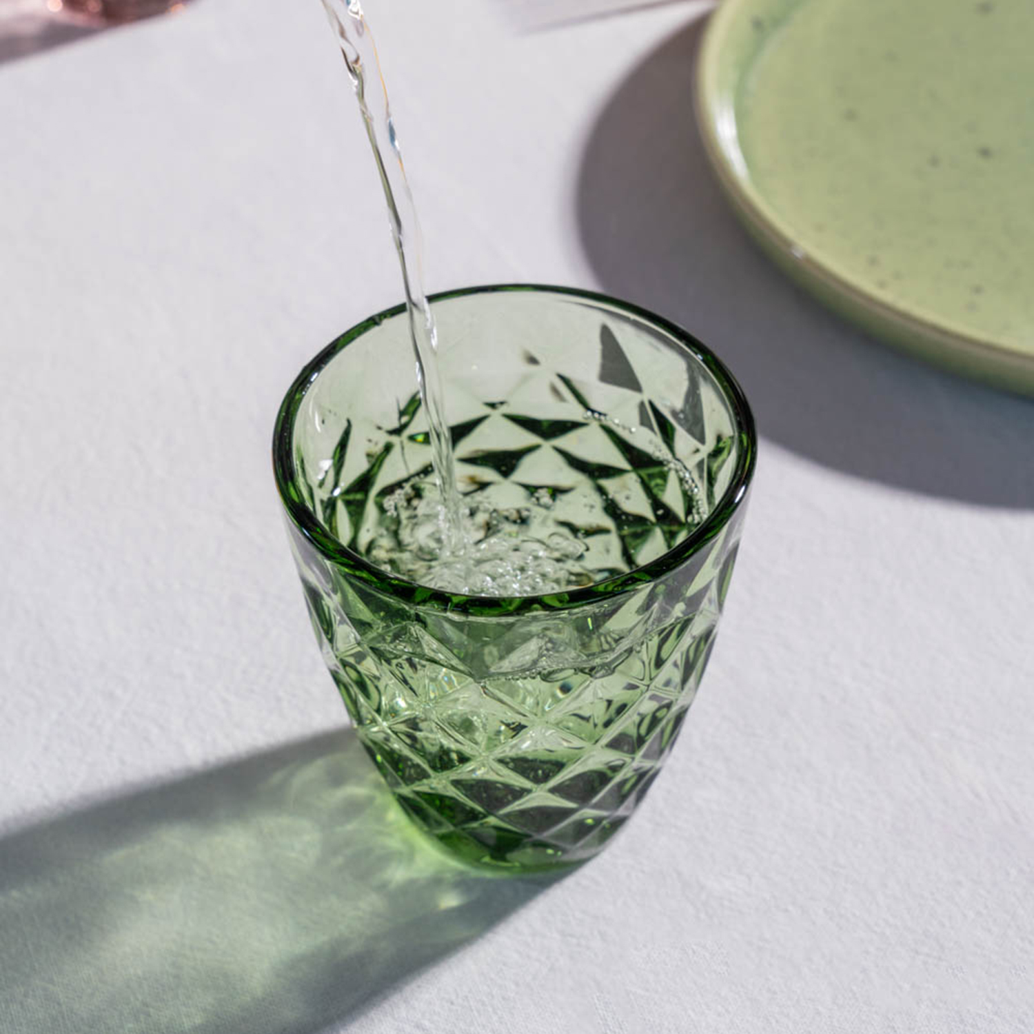 Prisma Trinkglas, Grün, 220 ml, Ansicht 2