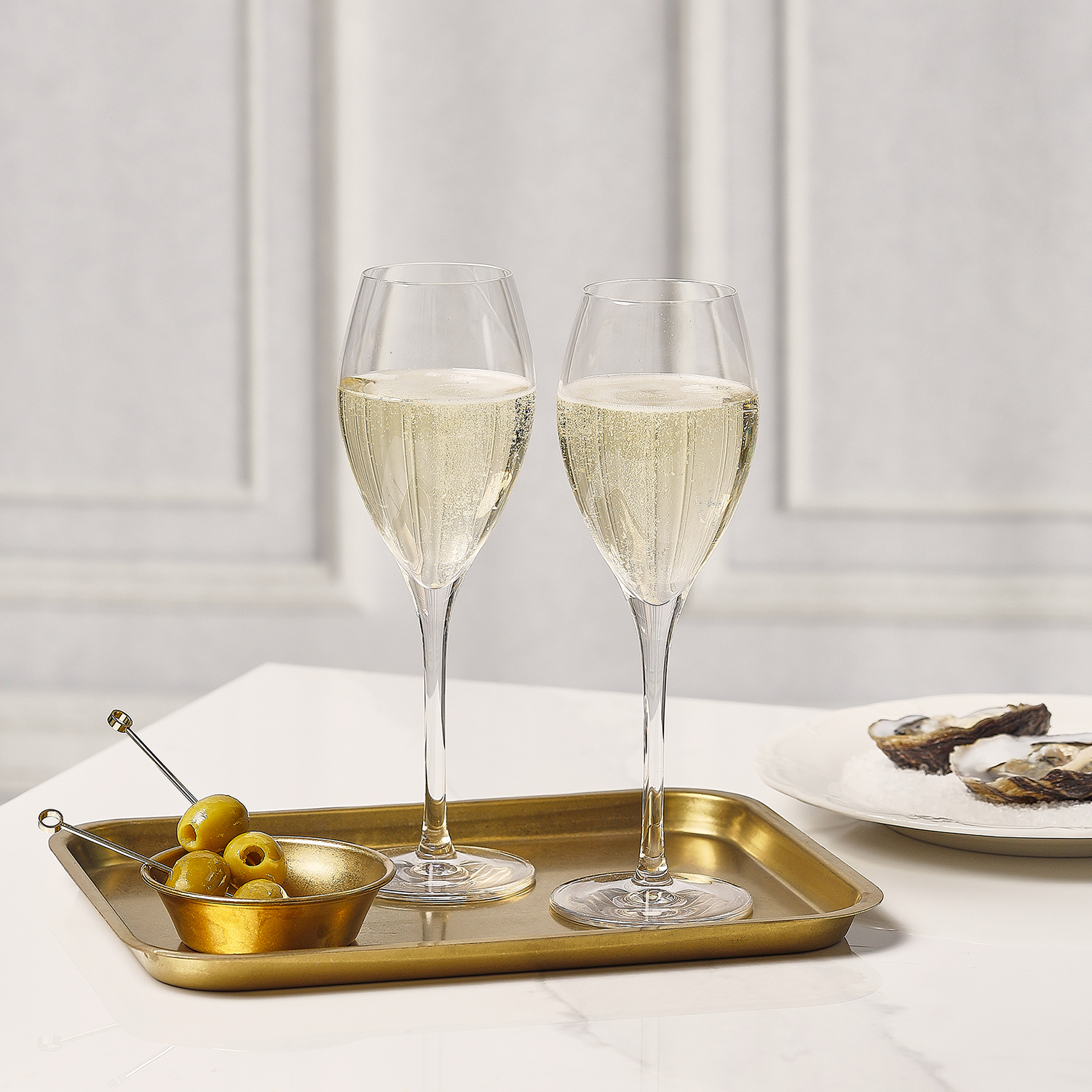 Punto Champagnerglas aus Glas, 215 ml, Ansicht 3