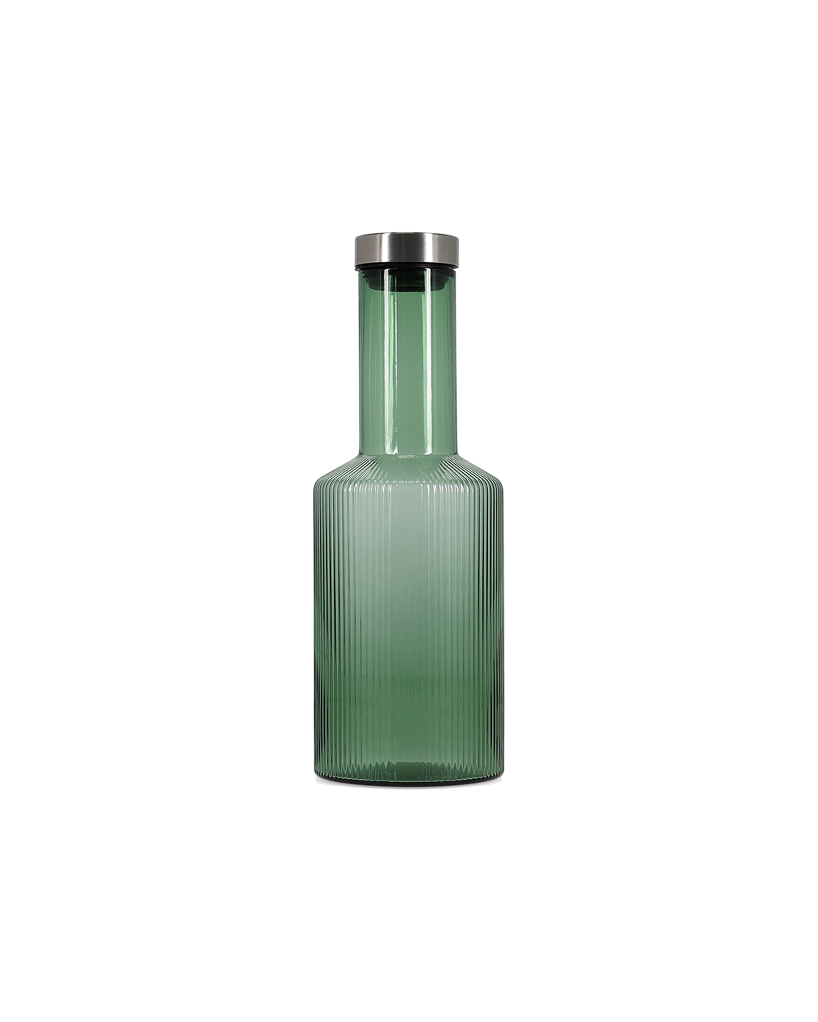 Ray Flasche mit Verschluss aus Glas, Dunkelgrün, 1 l, Ansicht 1