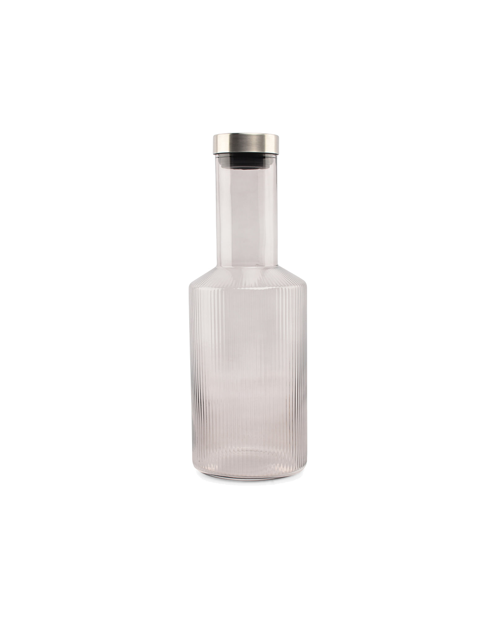 Ray Flasche mit Verschluss aus Glas, Rauchglas, 1 l, Ansicht 1