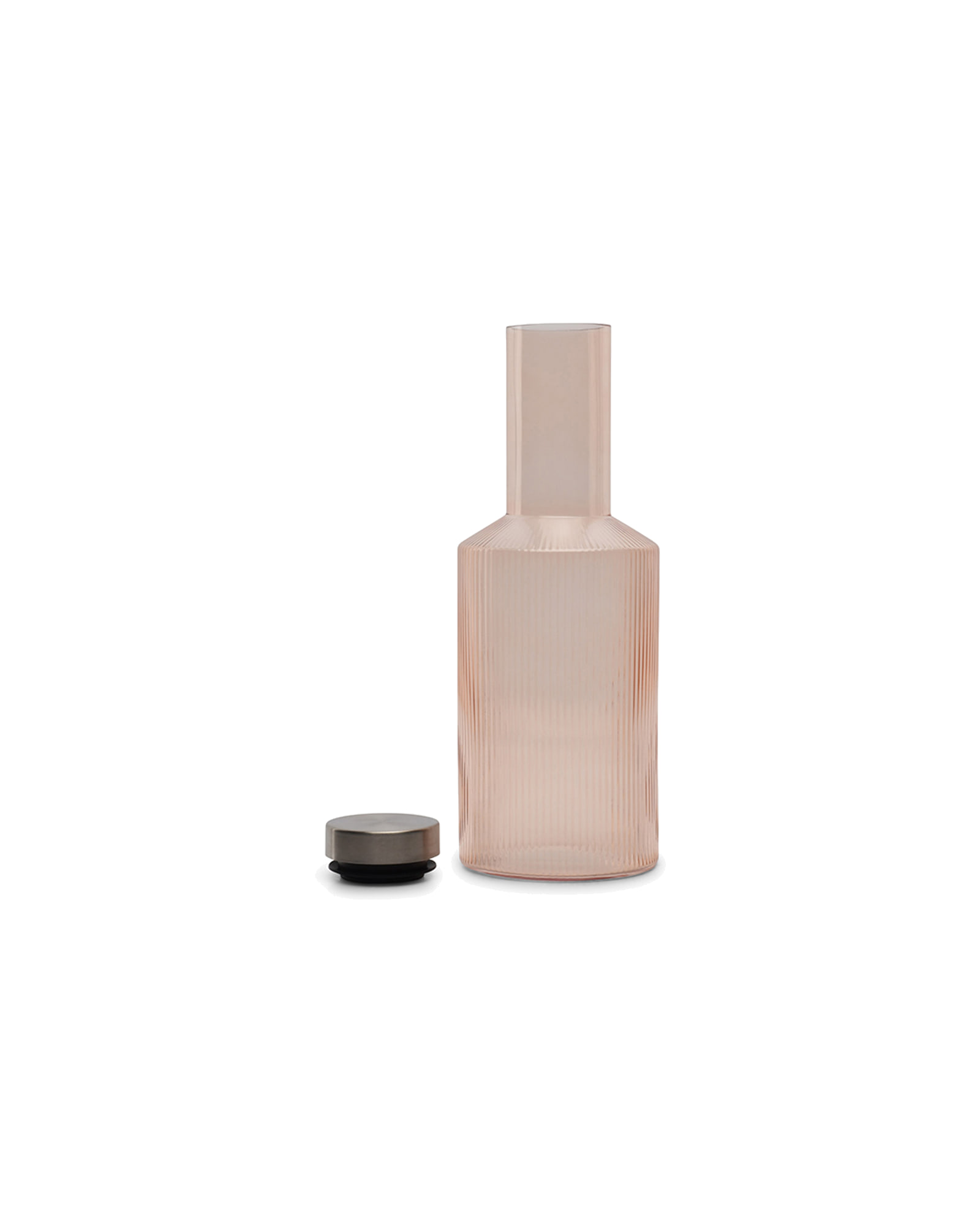 Ray Flasche mit Verschluss aus Glas, Bernstein, 1 l, Ansicht 2