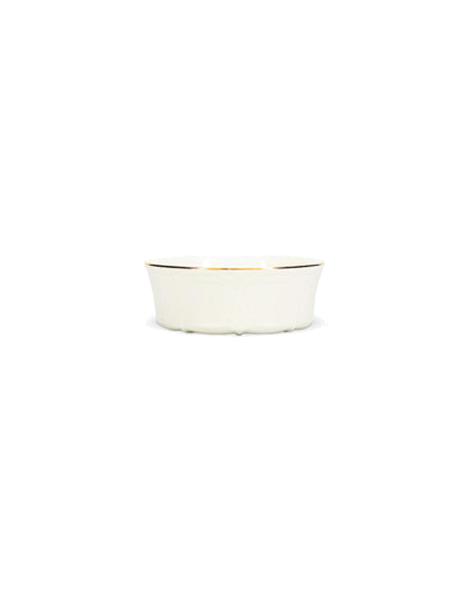 Retro Schale aus Porzellan, mit Goldrand, Ø 13 cm, H 5 cm, Ansicht 1