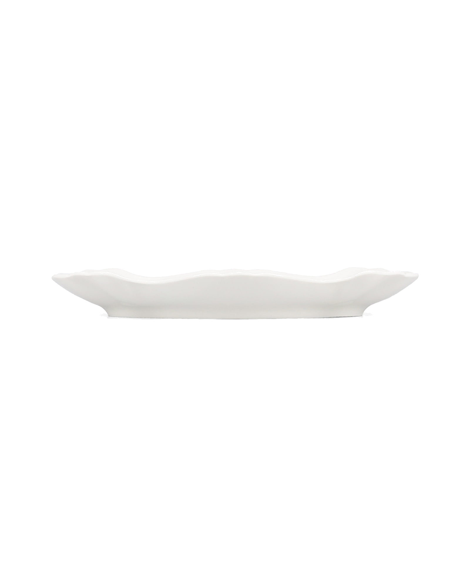 Retro Servierschale aus Porzellan, Blumendekor Blau, 26 × 16 cm, Ansicht 3