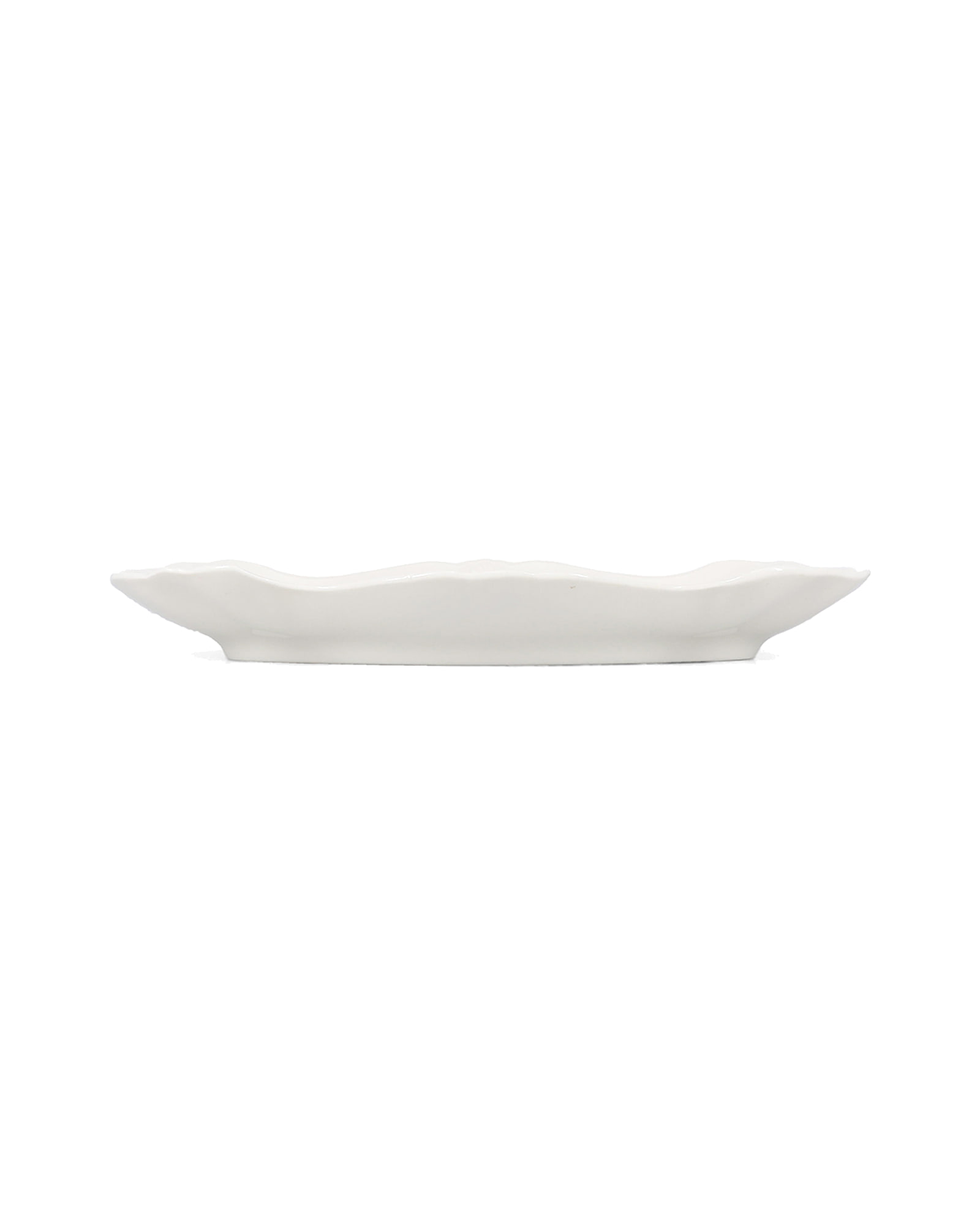 Retro Servierschale aus Porzellan, Elfenbein, 26 × 16 cm, Ansicht 3