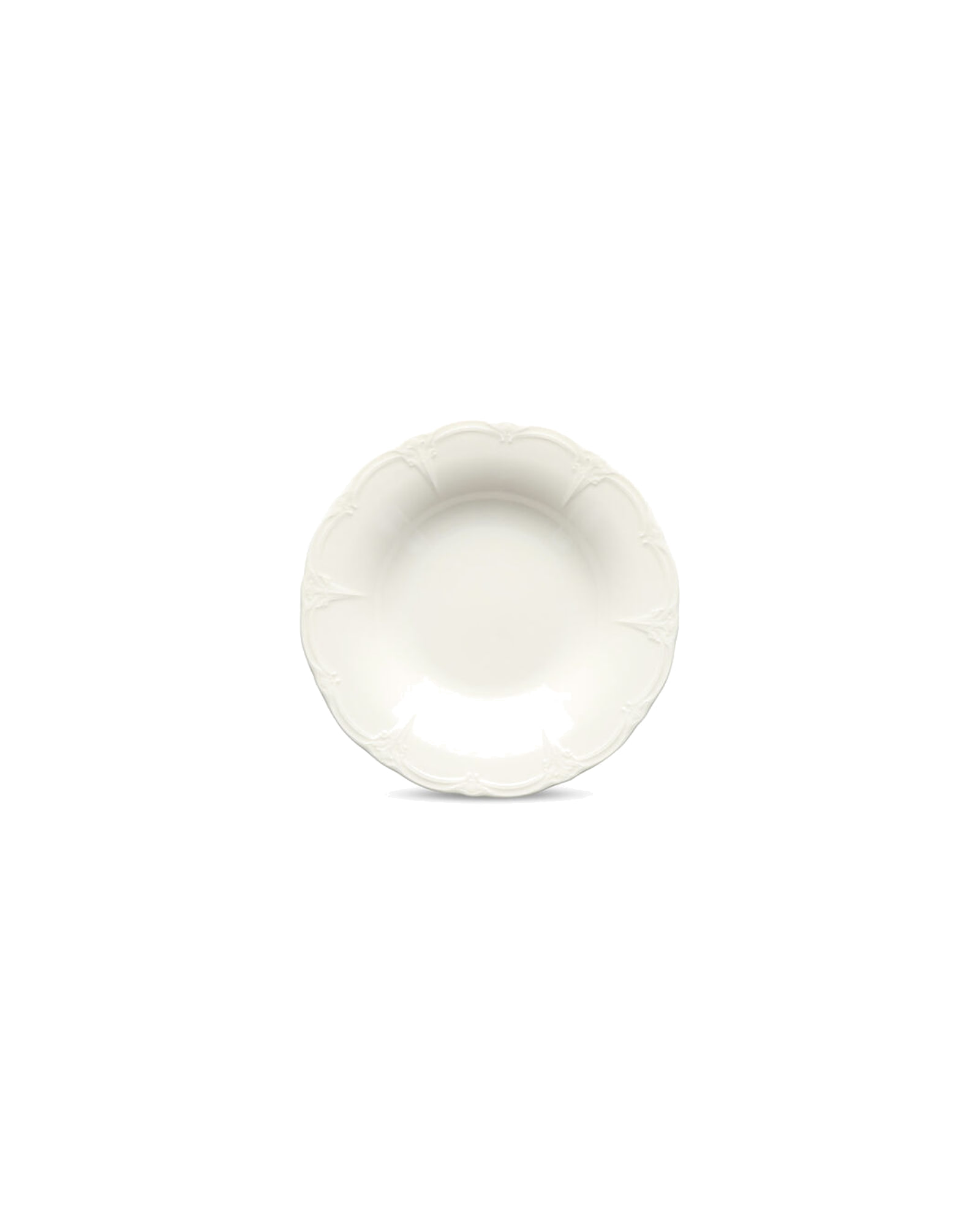 Retro Suppenteller aus Porzellan, Elfenbein, Ø 23,5 cm, H 4 cm, Ansicht 3