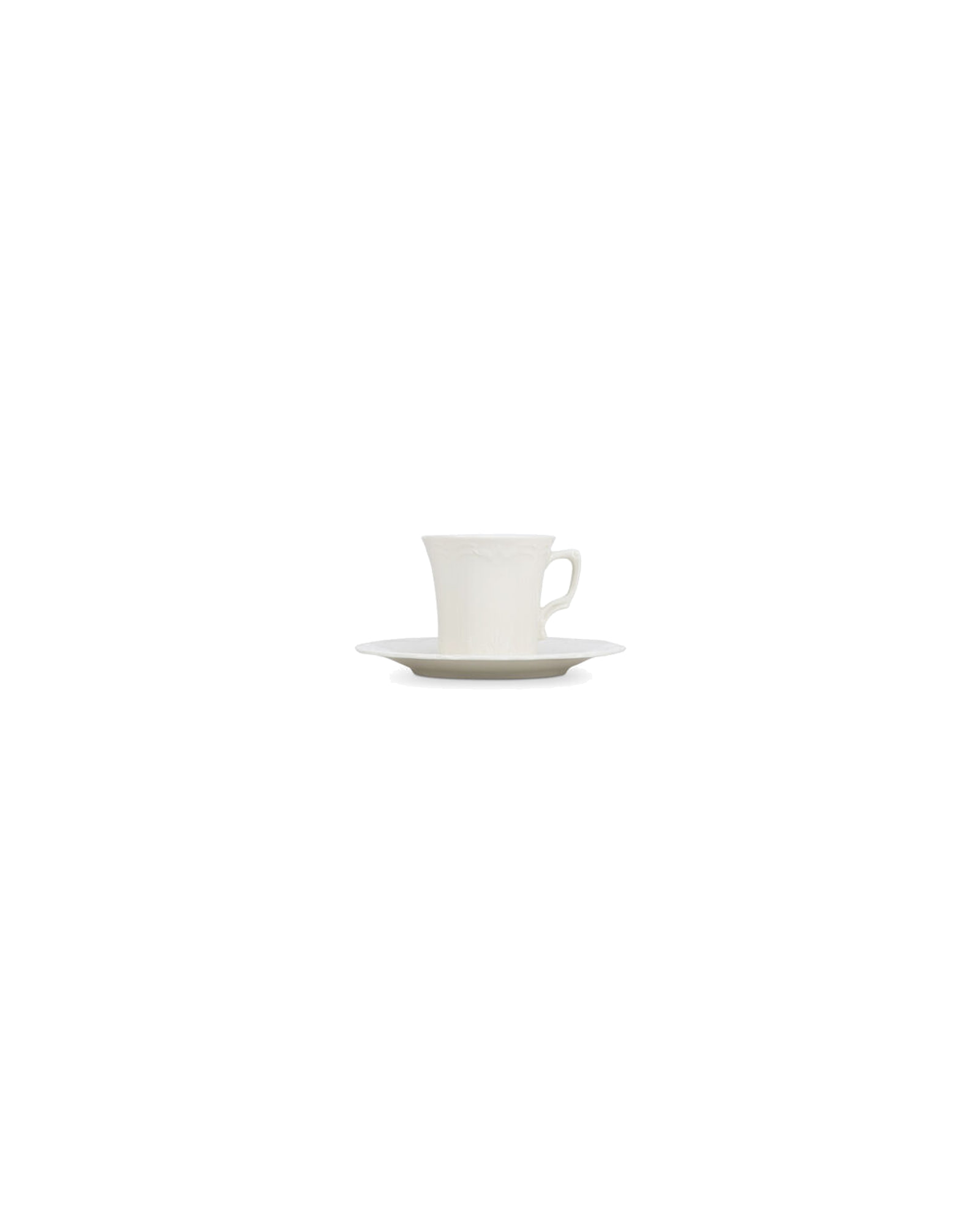 Retro Tasse aus Porzellan, Elfenbein, 200 ml, Ansicht 2