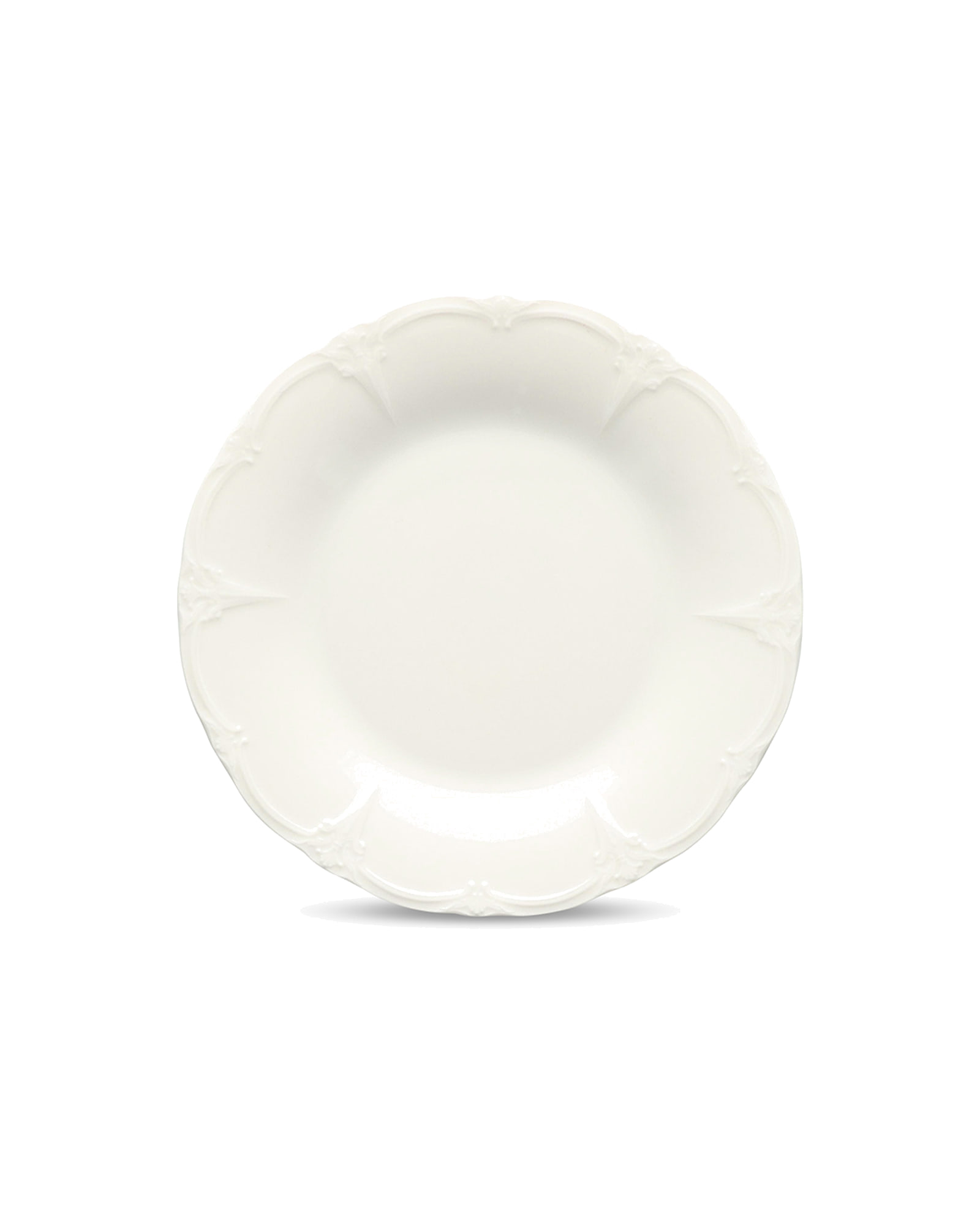 Retro Teller aus Porzellan, Elfenbein, Ø 20,5 cm, Ansicht 1