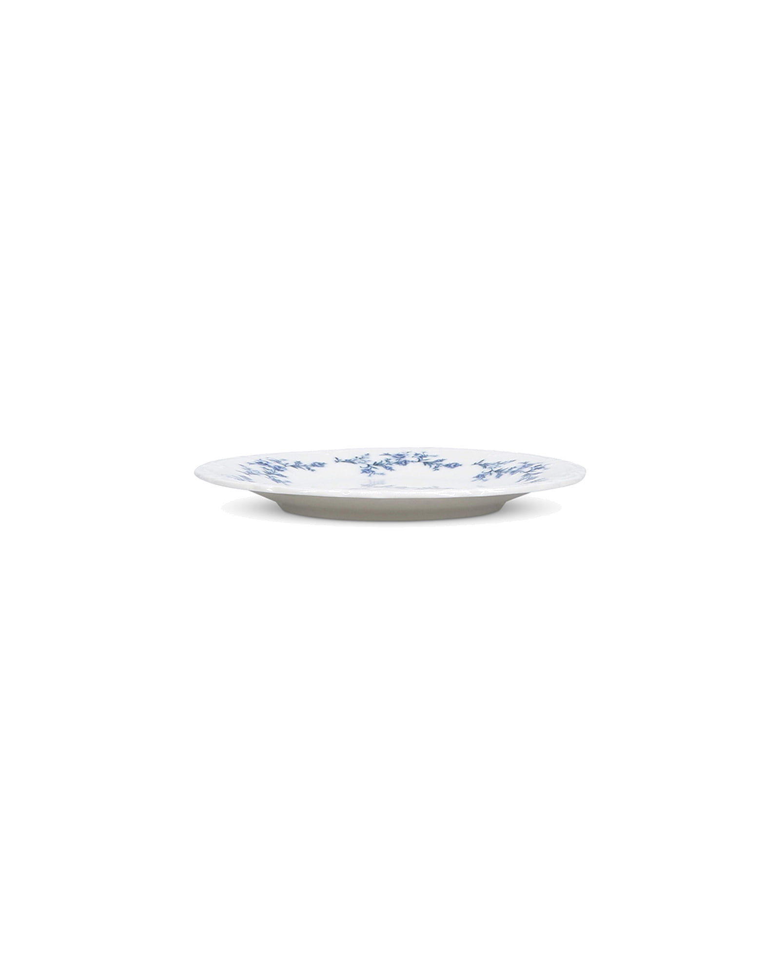 Retro Teller aus Porzellan, Blumendekor Blau, Ø 16 cm, Ansicht 2