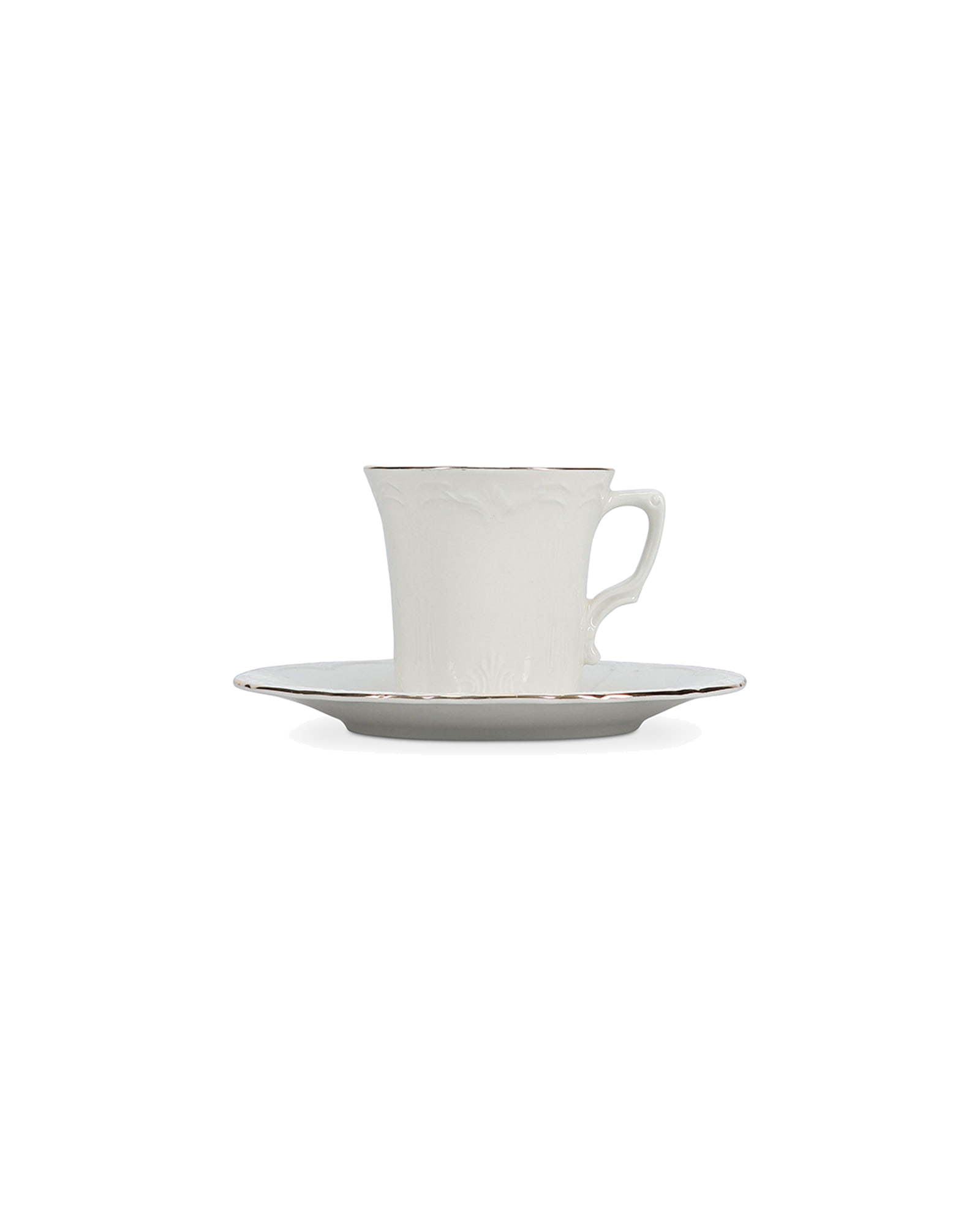 Retro Untertasse aus Porzellan, mit Goldrand, Ø 16,5 cm, Ansicht 3