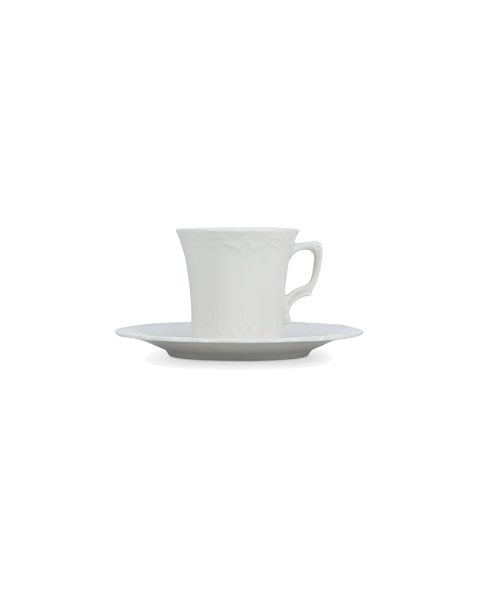 Retro Untertasse aus Porzellan, Elfenbein, Ø 16,5 cm, Ansicht 3
