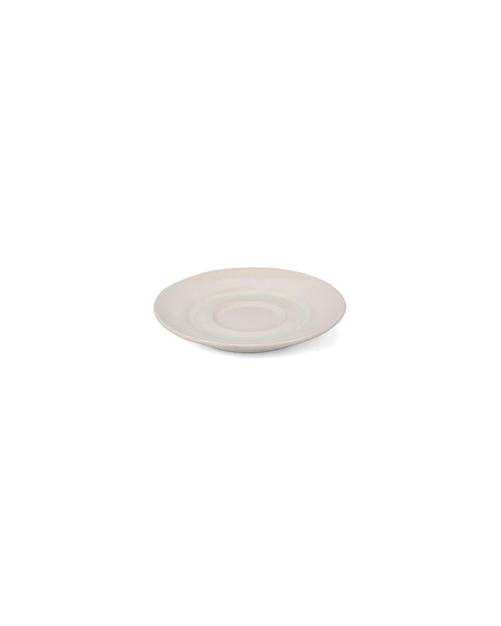 Rocca Mokka-Untertasse aus Steinzeug, Beige, Ø 12,5 cm, Ansicht 2