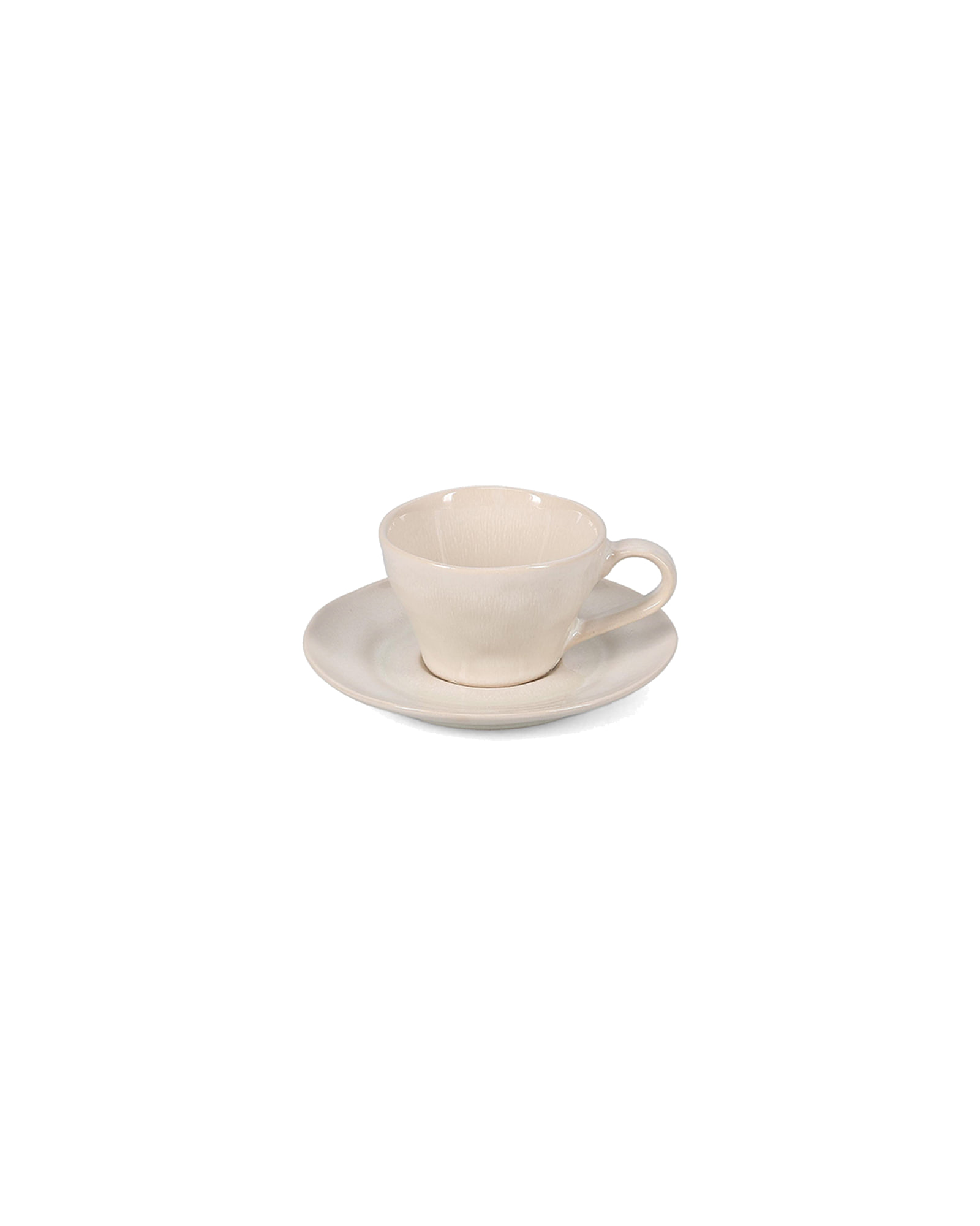 Rocca Mokkatasse aus Steinzeug, Beige, 95 ml, Ansicht 3