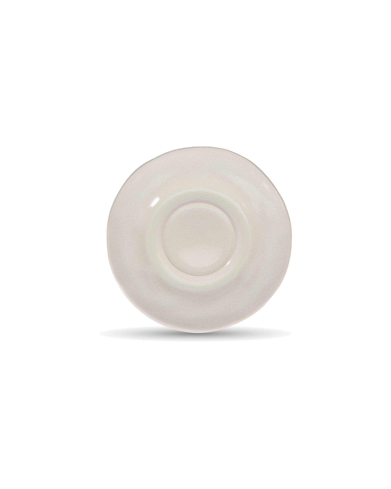 Rocca Untertasse aus Steinzeug, Beige, Ø 14,5 cm, Ansicht 1