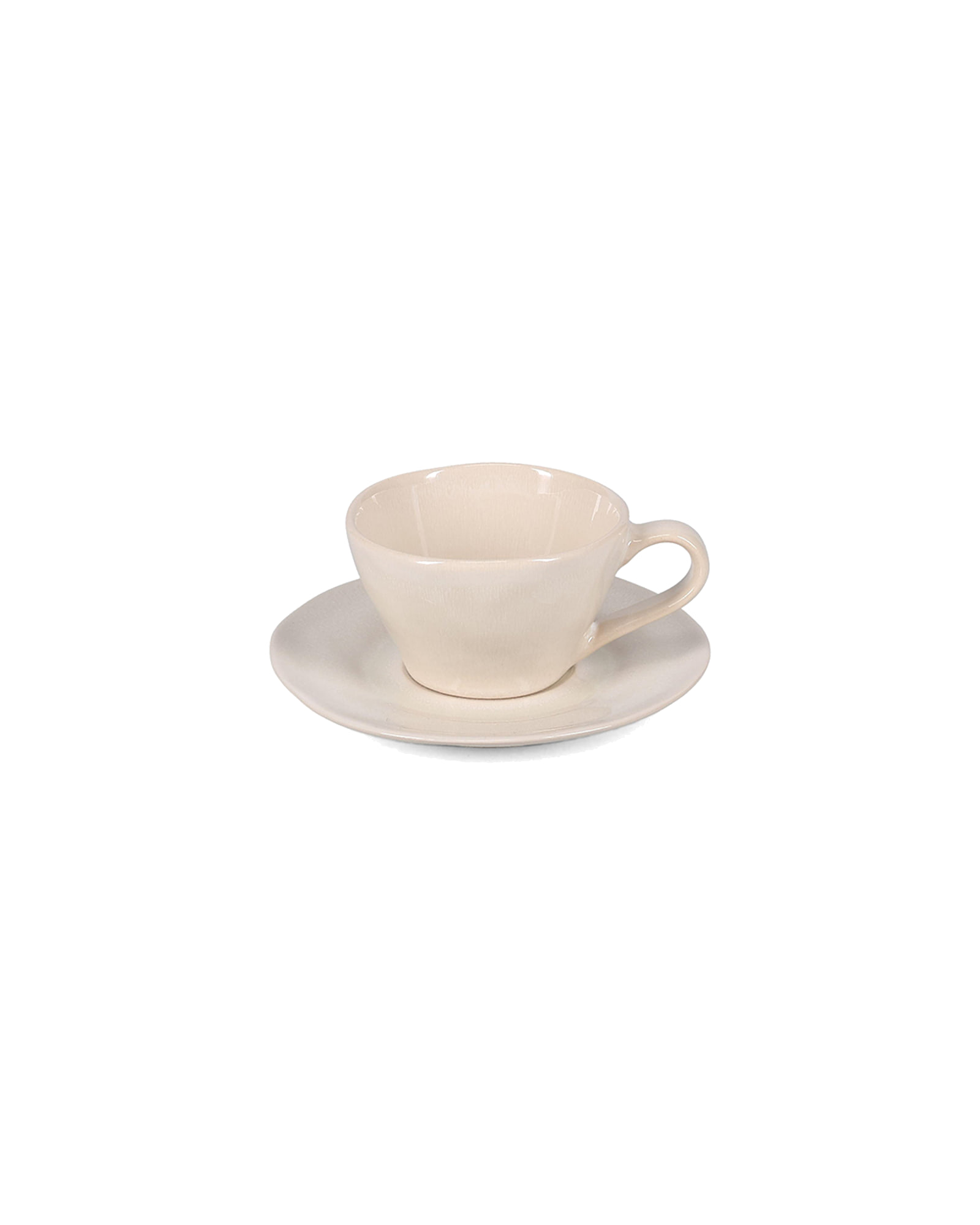 Rocca Untertasse aus Steinzeug, Beige, Ø 14,5 cm, Ansicht 3