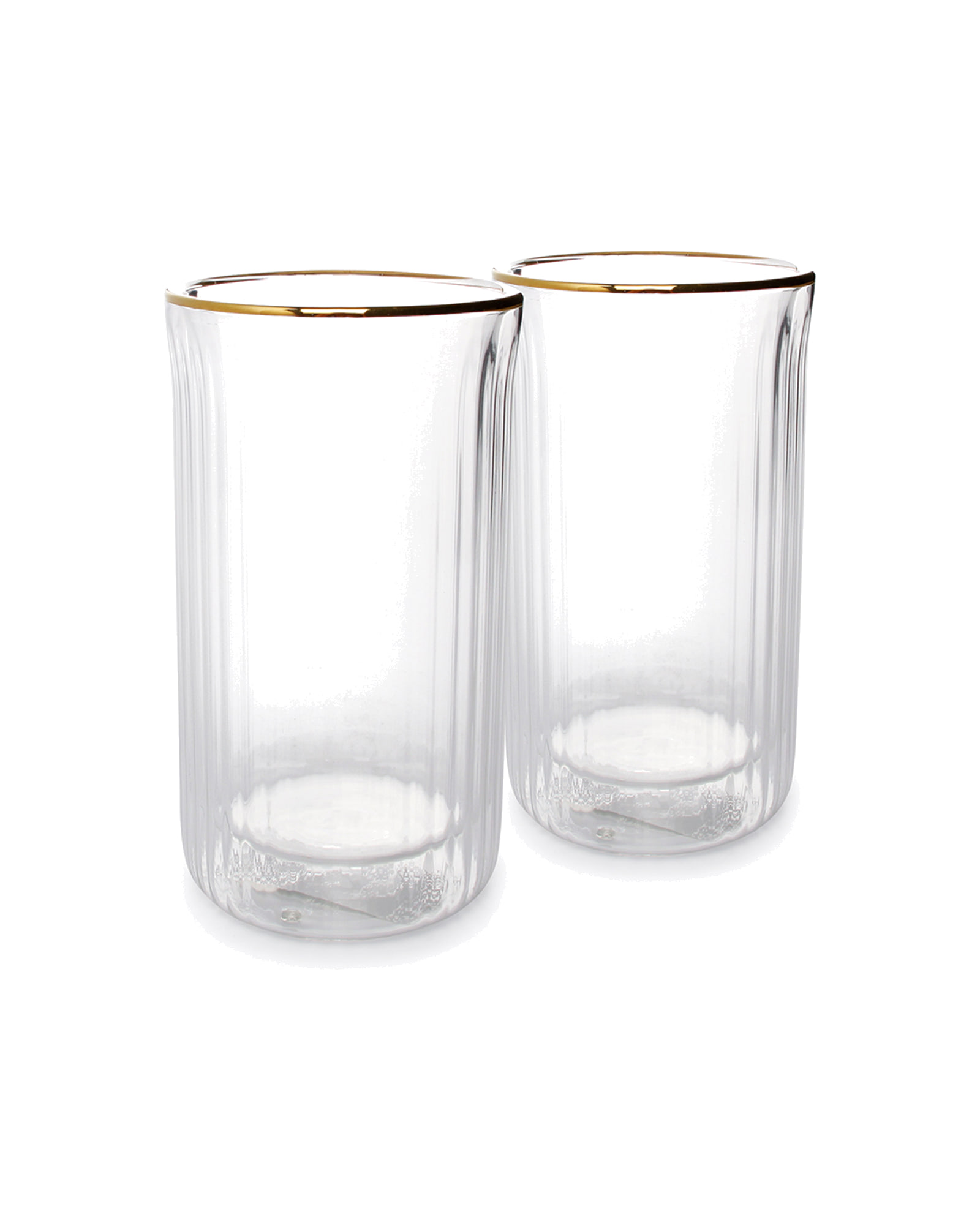 Rome Becher aus doppelwandigem Borosilikatglas, doppelwandig, Ø 8 cm, H 14 cm, Ansicht 2