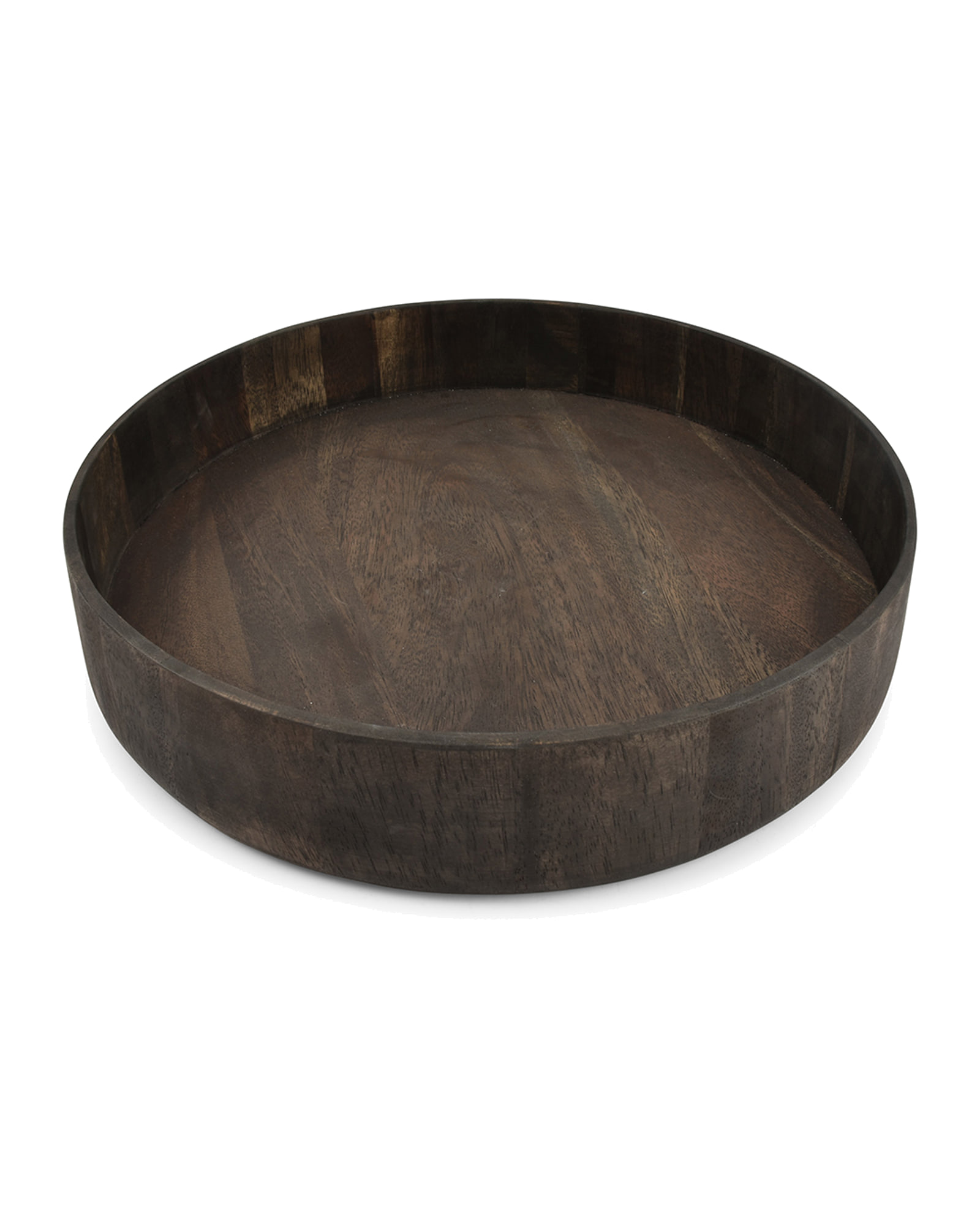 Rural Dekoschale aus Holz, Ø 37 cm, H 7 cm, Ansicht 1