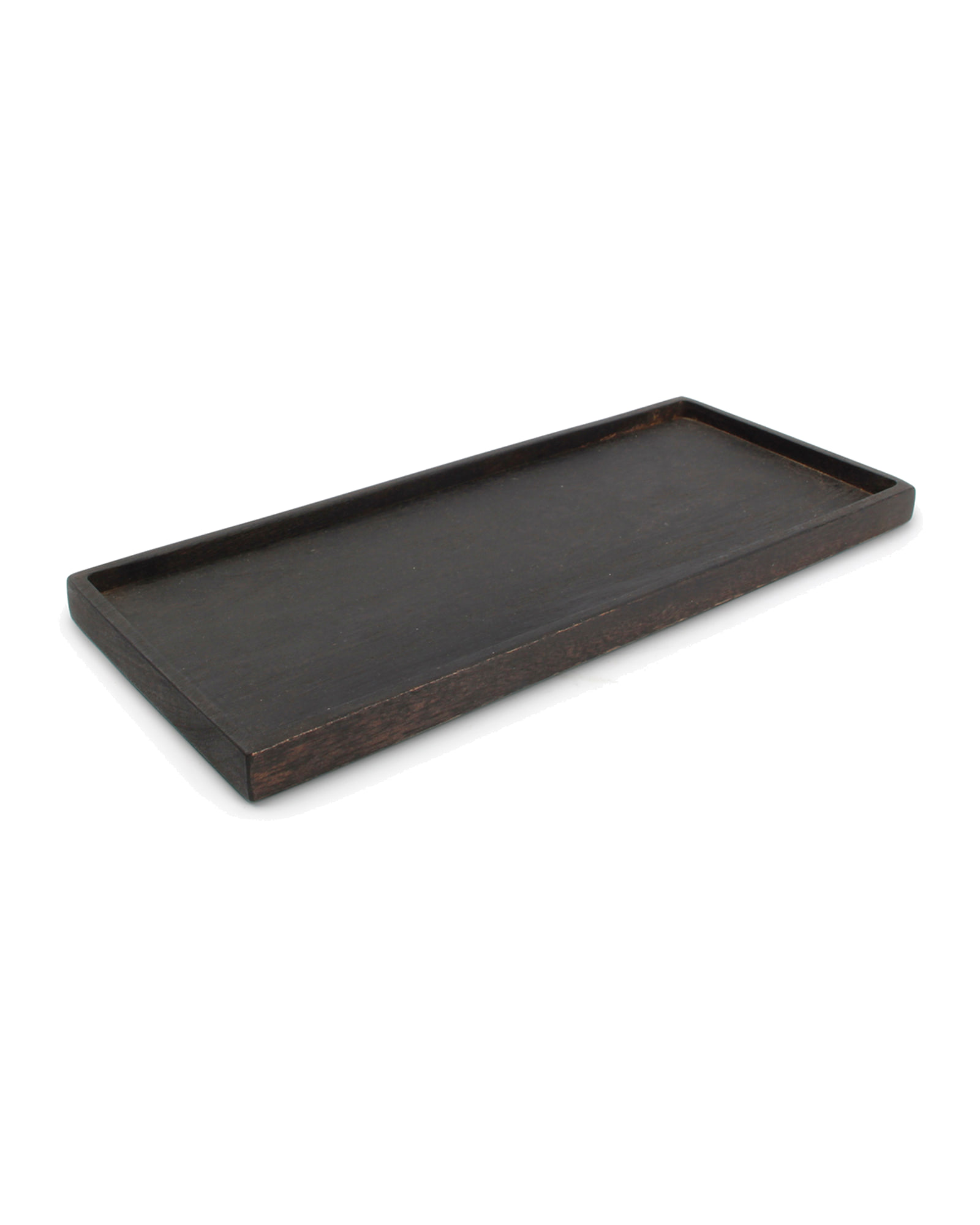 Rural Servierbrett aus Holz, Holz Schwarz, 30 × 13 cm, Ansicht 1