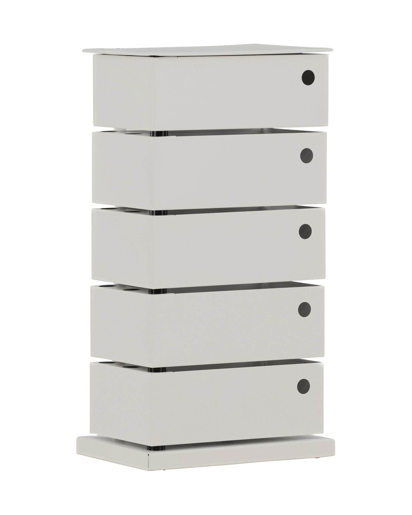 San Carlos schmale Kommode aus Stahl in Beige