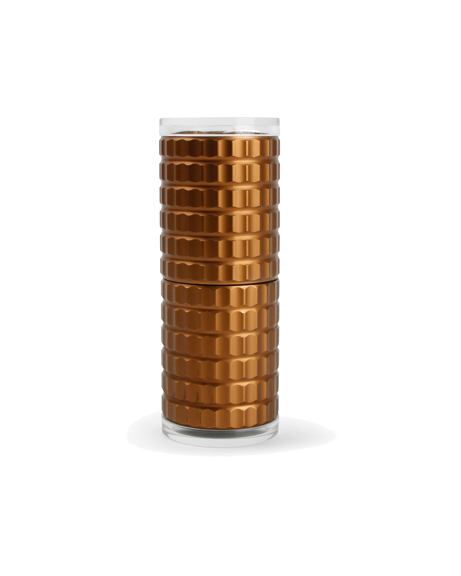 Savor Salz- und Pfeffermühle, gerippt Roségold, H 12,5 cm