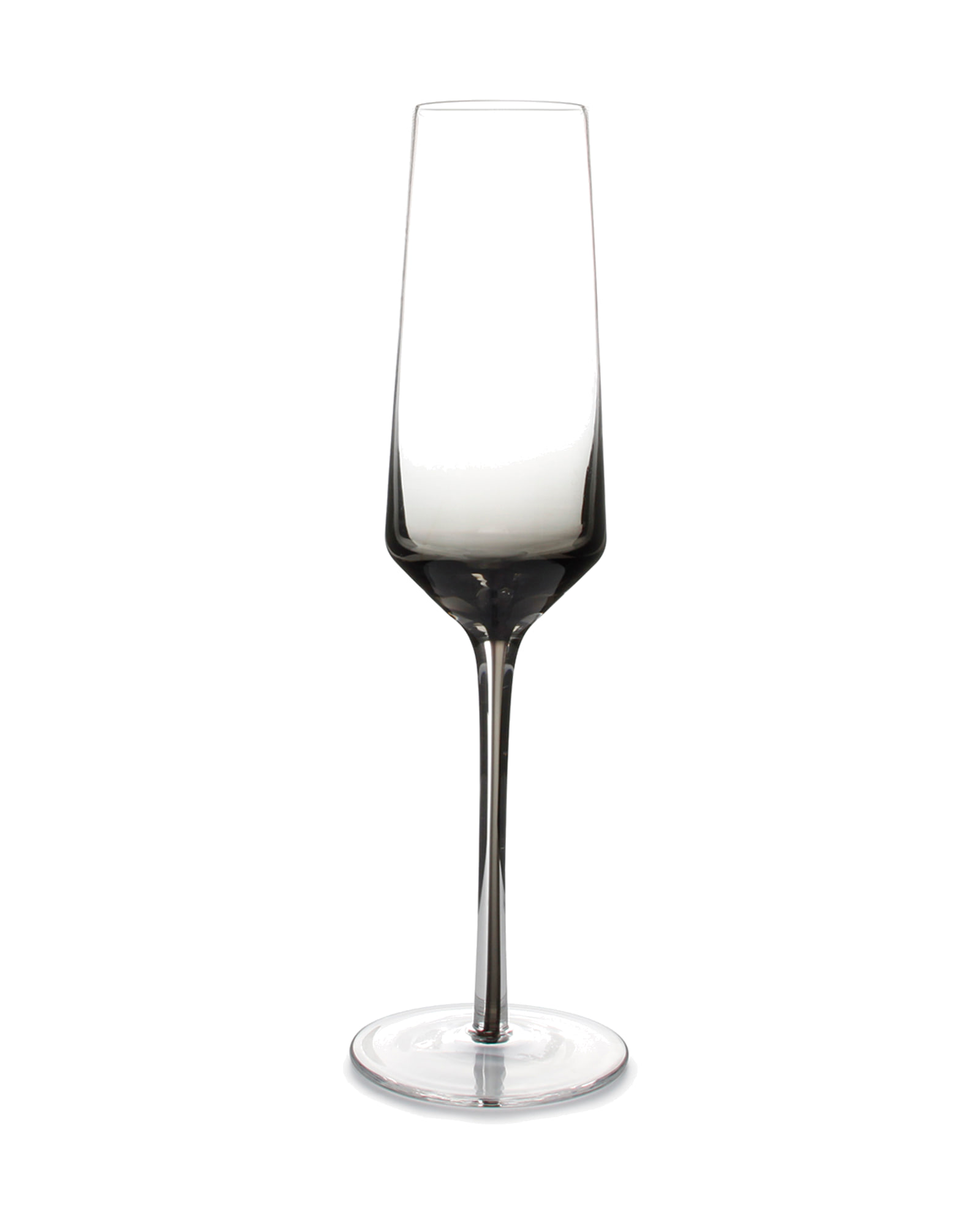 Secrets Champagnerglas aus Glas, Rauchglas, 230 ml