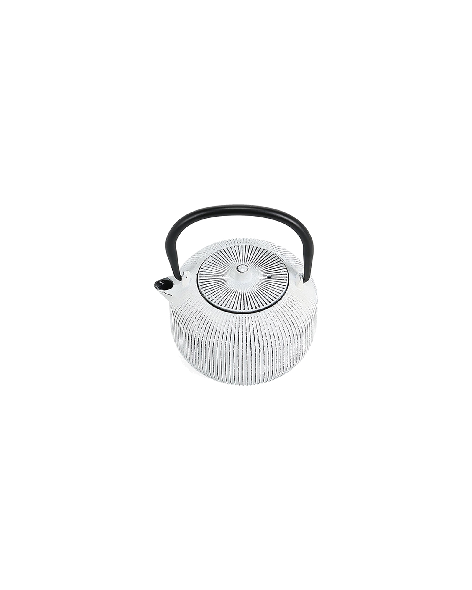 Sencha Teekanne aus Gusseisen, Linien Weiß, 350 ml, Ansicht 2