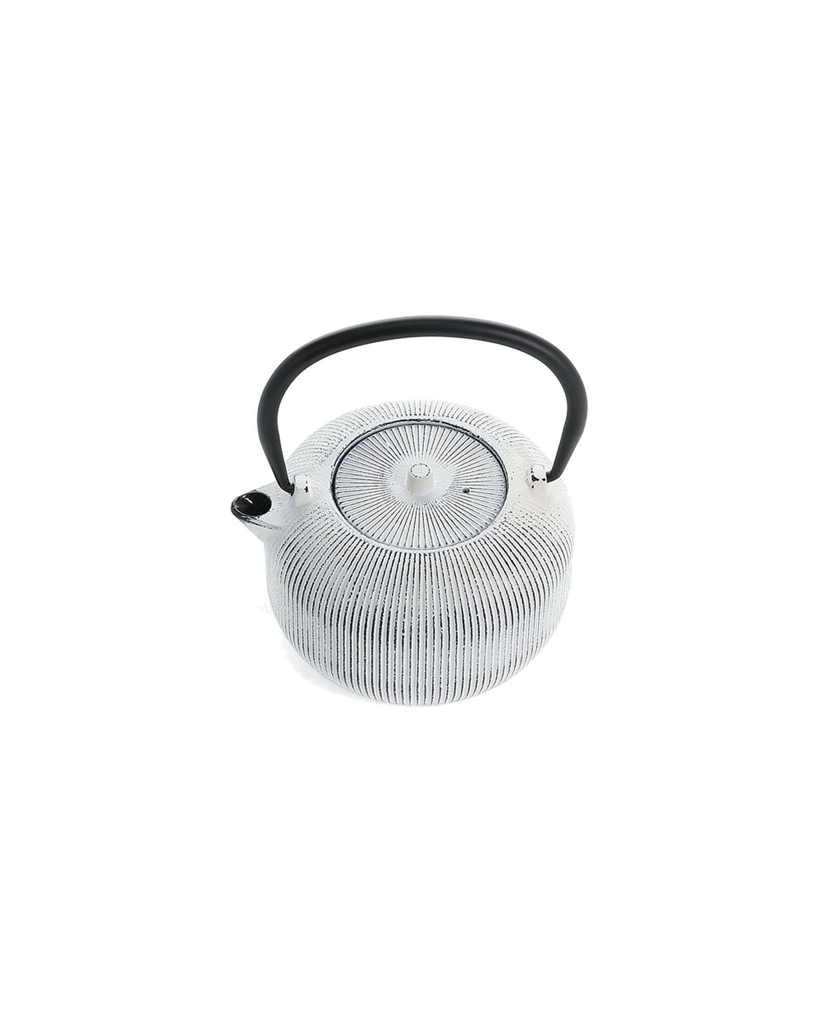 Sencha Teekanne aus Gusseisen, Linien Weiß, 700 ml, Ansicht 2