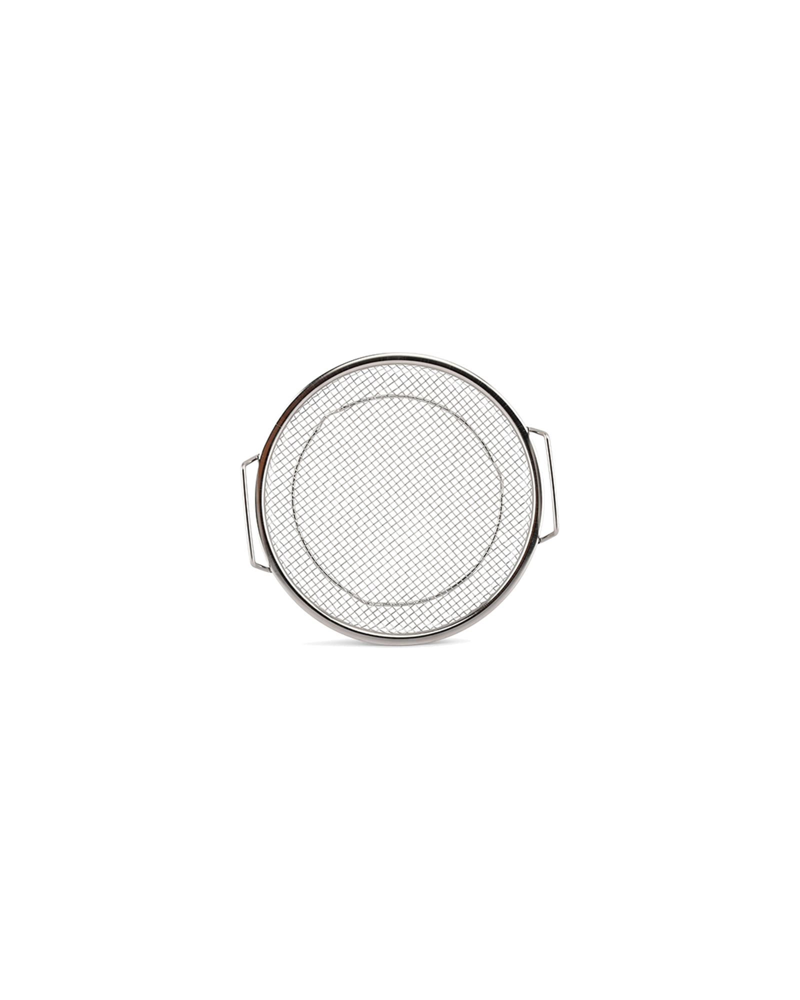 Serve Drahtkorb aus Edelstahl, Silber, H 3 cm, Ansicht 3