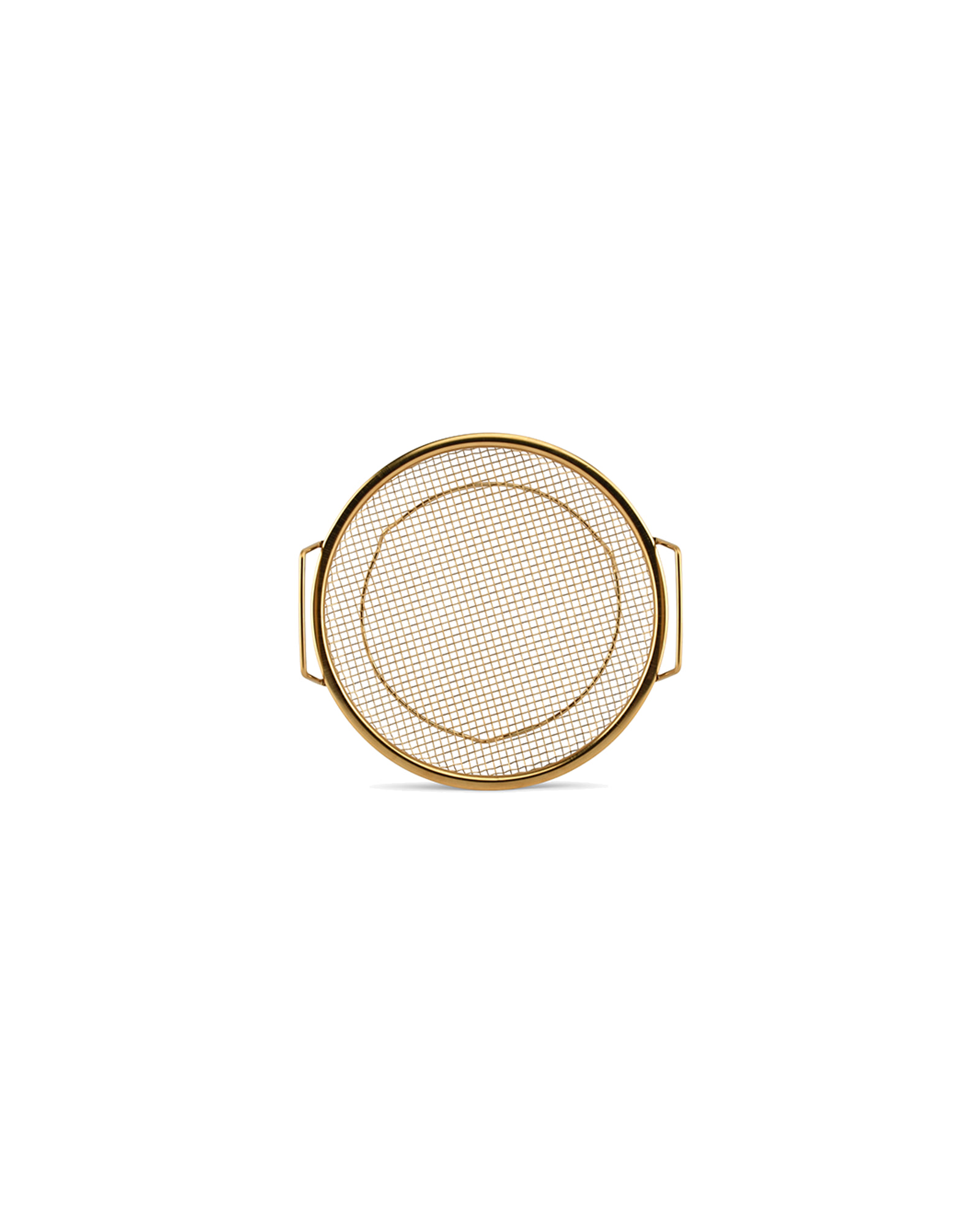 Serve Drahtkorb aus Edelstahl, Gold, H 3 cm, Ansicht 3