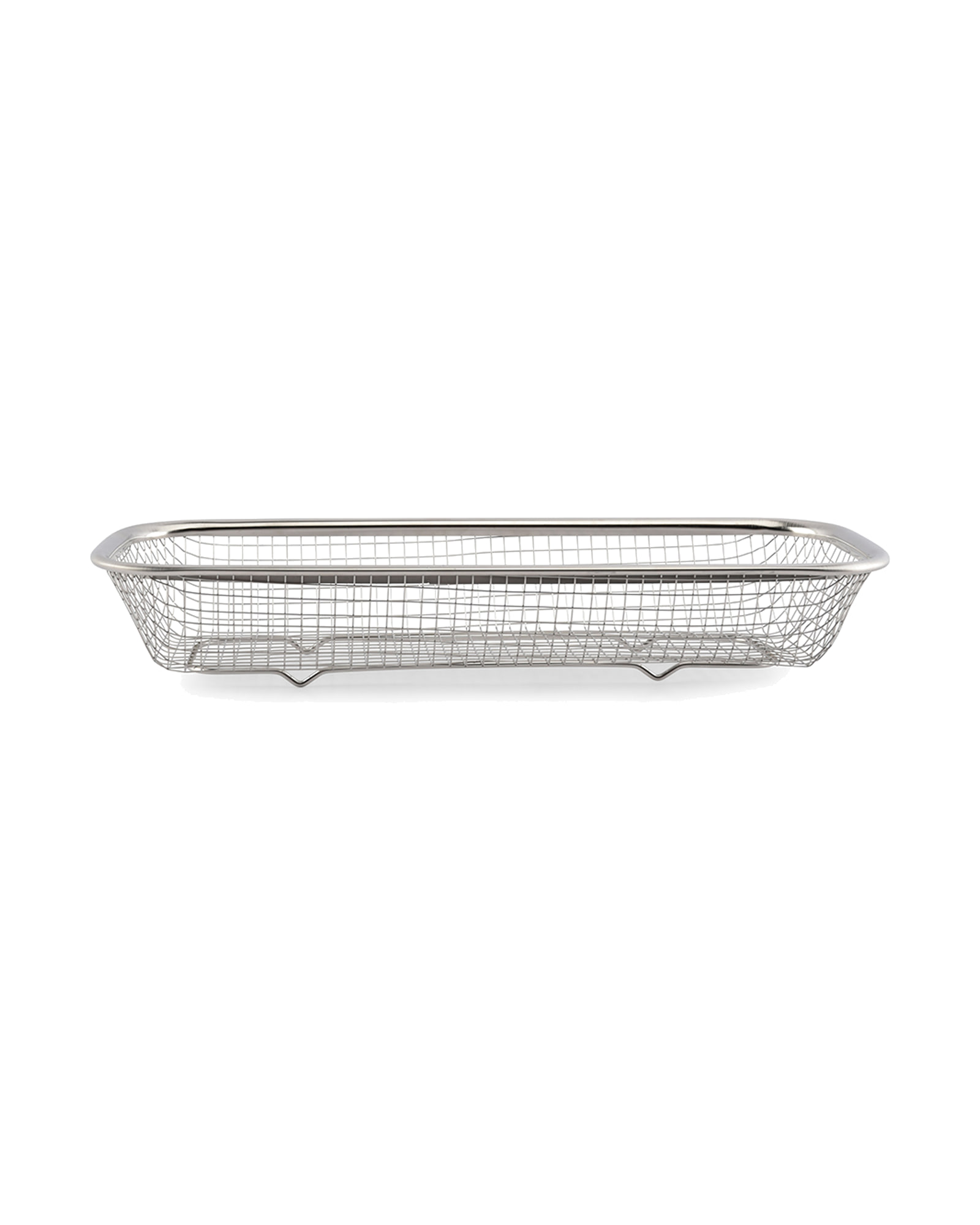 Serve Drahtkorb aus Edelstahl, Silber, 31 × 13 cm, H 5,5 cm, Ansicht 2