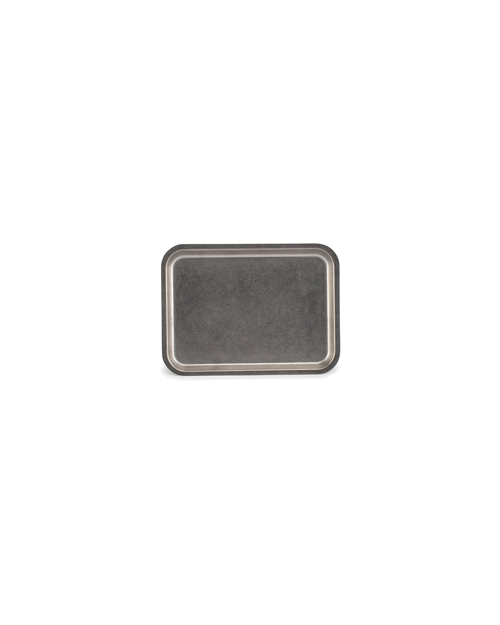 Serve Serviertablett aus Edelstahl, Antiksilber, 19 × 14 cm, H 1,5 cm, Ansicht 2