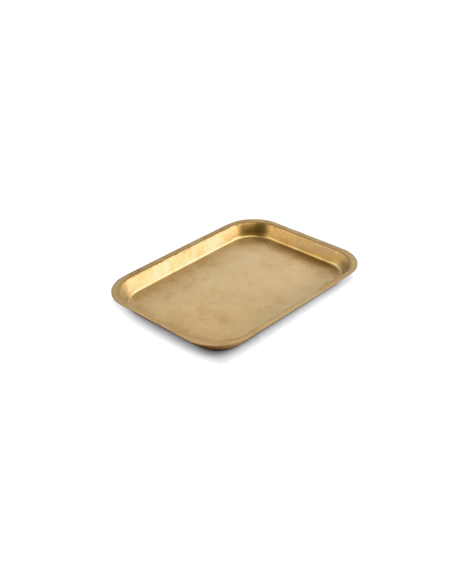 Serve Serviertablett aus Edelstahl, Antikgold, 19 × 14 cm, H 1,5 cm, Ansicht 1