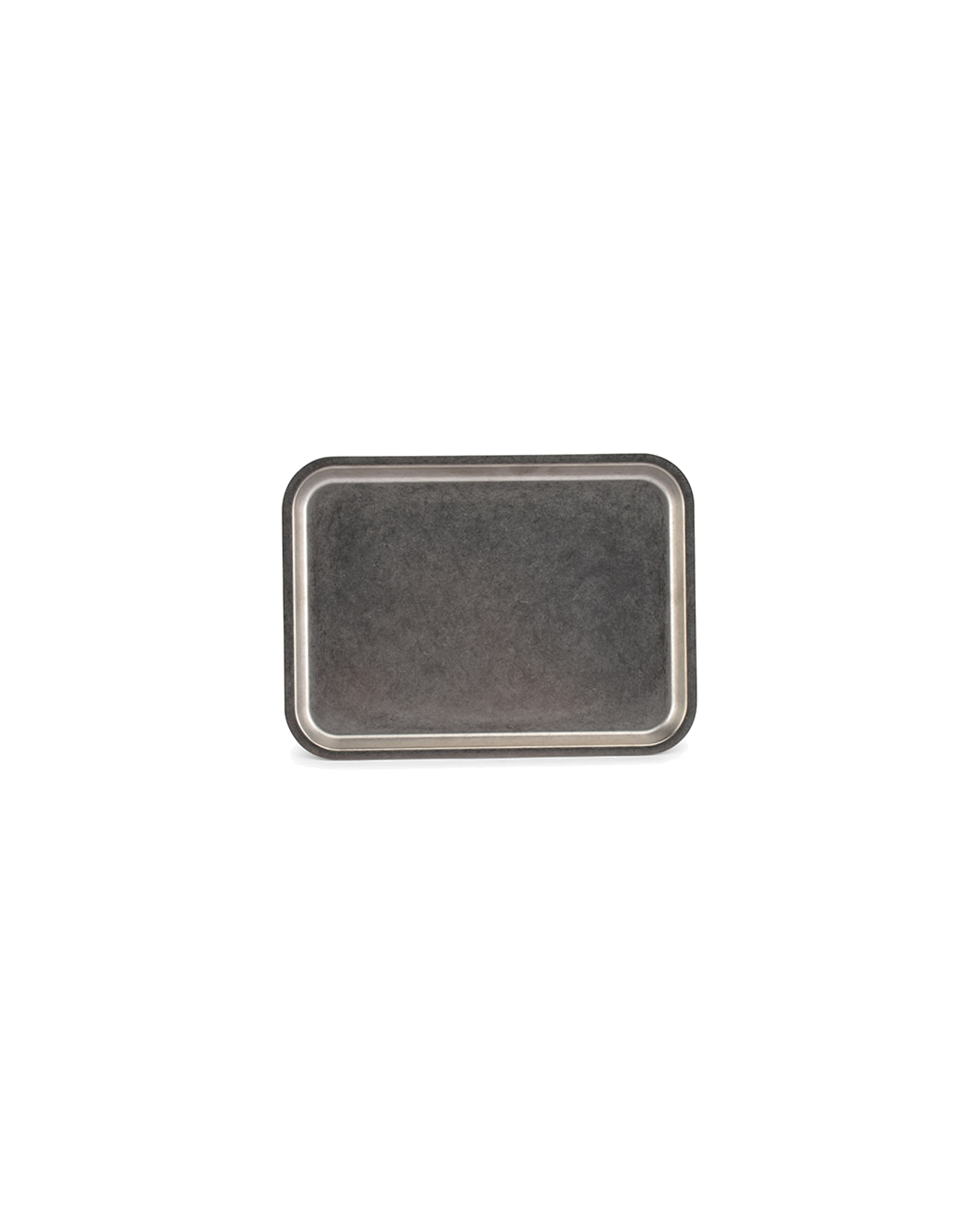 Serve Serviertablett aus Edelstahl, Antiksilber, 22 × 16 cm, H 1,5 cm, Ansicht 2