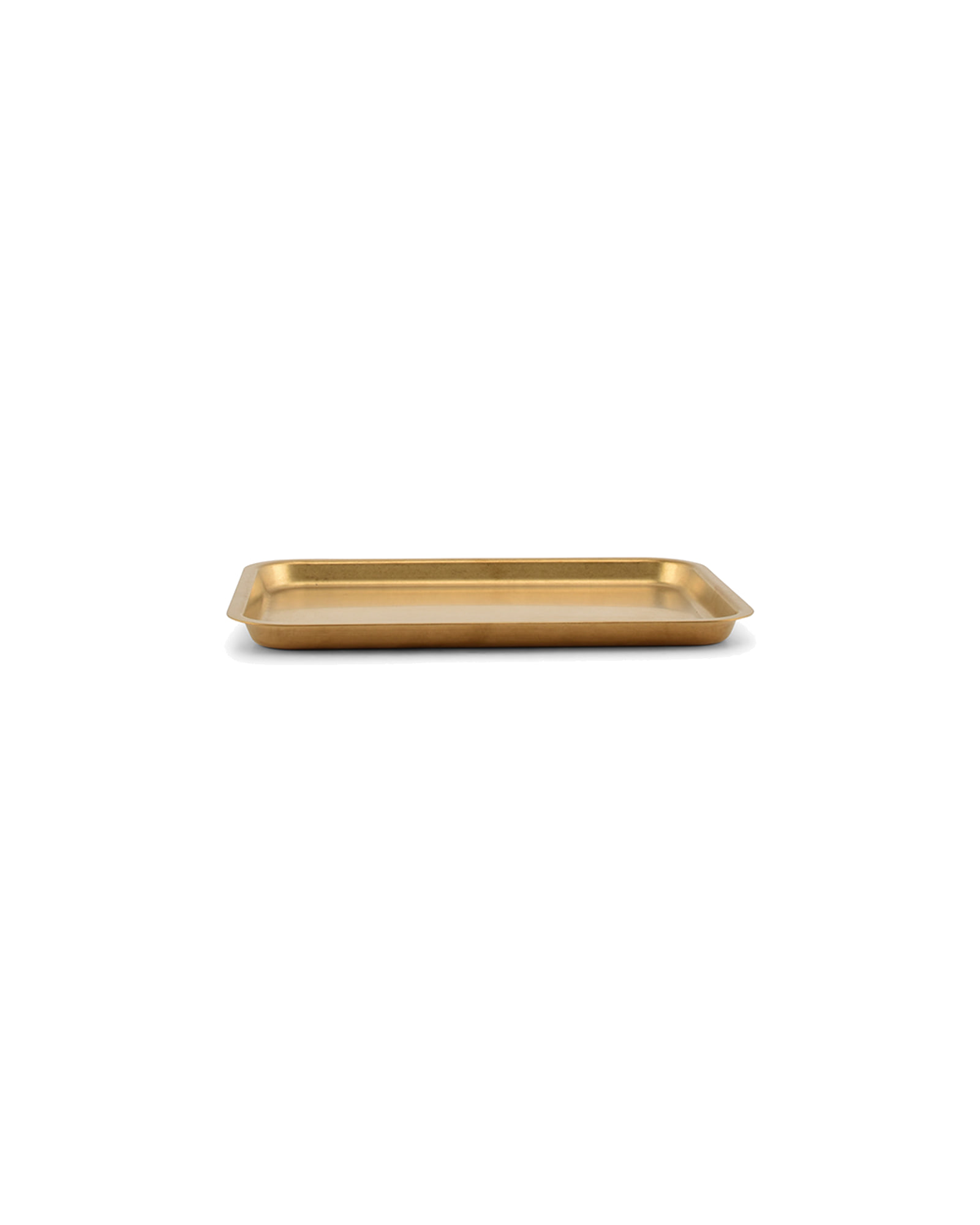 Serve Serviertablett aus Edelstahl, Antikgold, 22 × 16 cm, H 1,5 cm, Ansicht 1