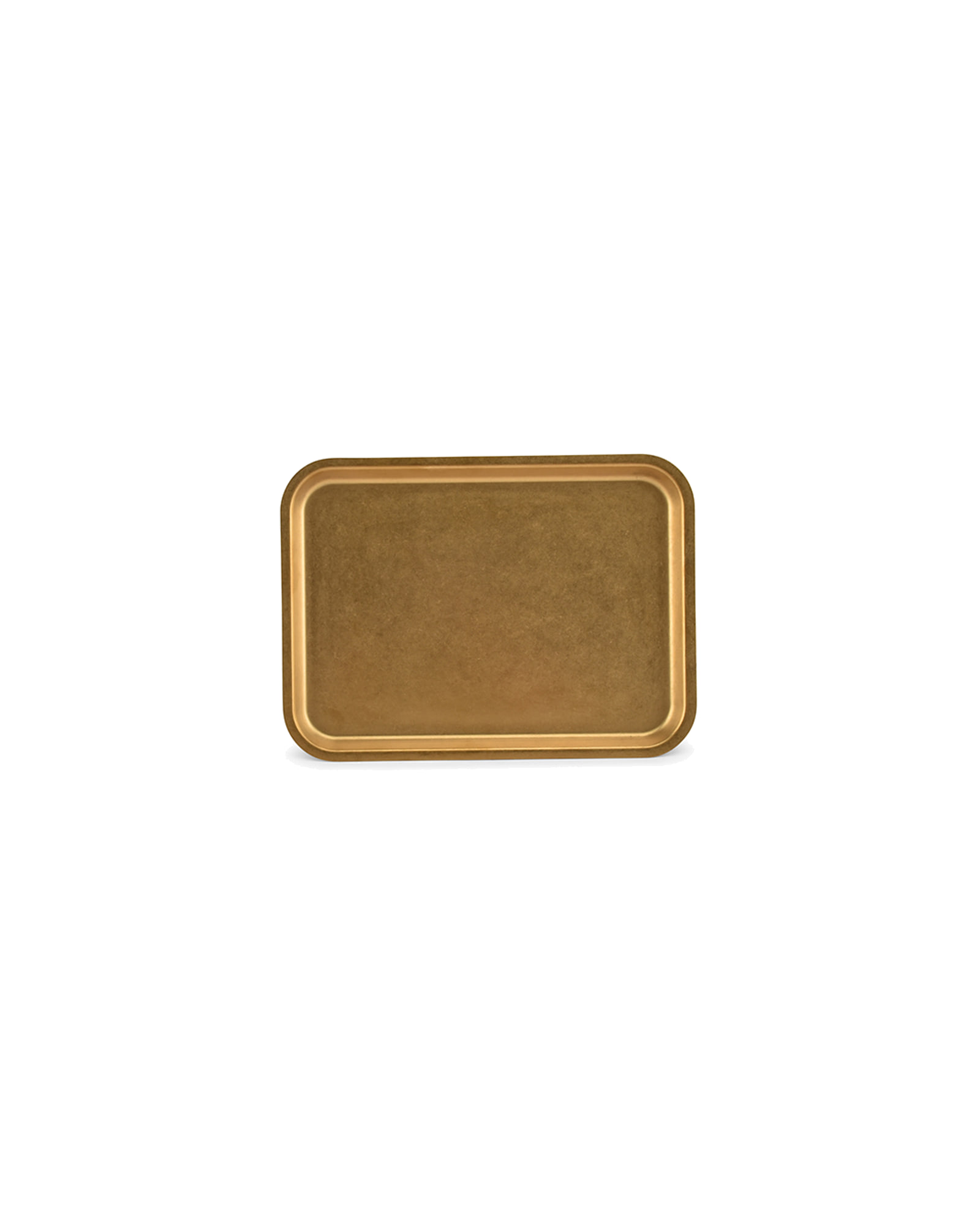 Serve Serviertablett aus Edelstahl, Antikgold, 22 × 16 cm, H 1,5 cm, Ansicht 2