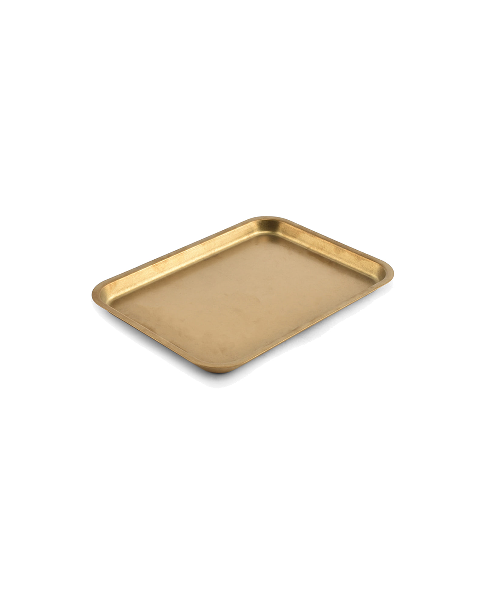 Serve Serviertablett aus Edelstahl, Antikgold, 22 × 16 cm, H 1,5 cm, Ansicht 3