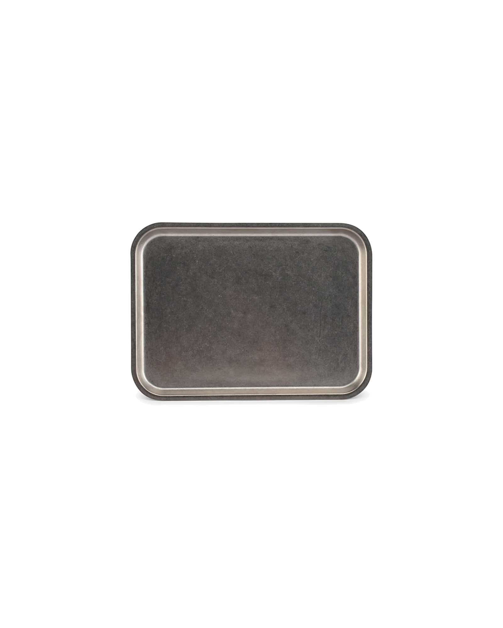 Serve Serviertablett aus Edelstahl, Antiksilber, 25 × 18,5 cm, H 1,5 cm, Ansicht 2