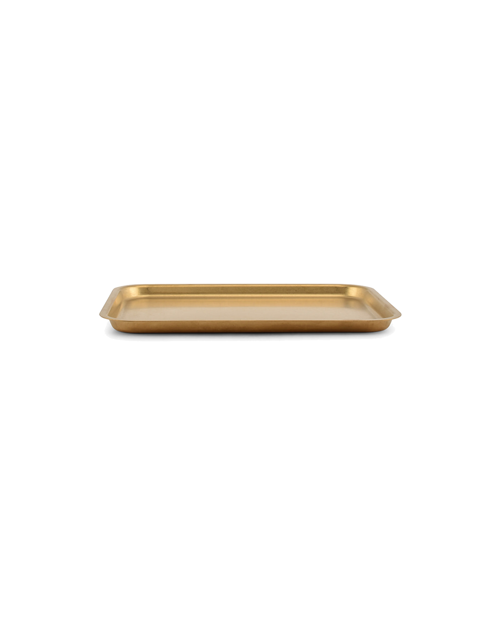 Serve Serviertablett aus Edelstahl, Antikgold, 25 × 18,5 cm, H 1,5 cm, Ansicht 1