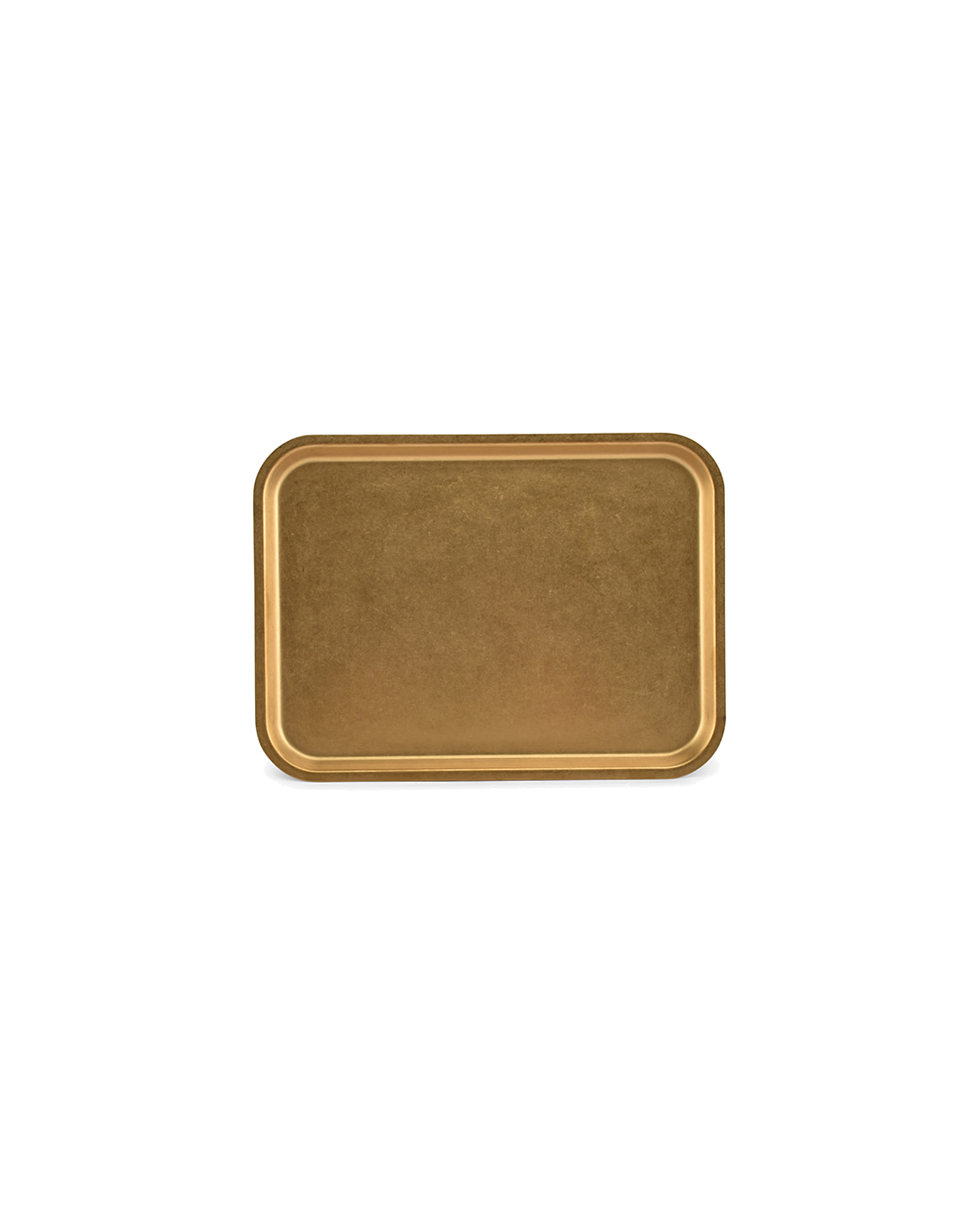 Serve Serviertablett aus Edelstahl, Antikgold, 25 × 18,5 cm, H 1,5 cm, Ansicht 2