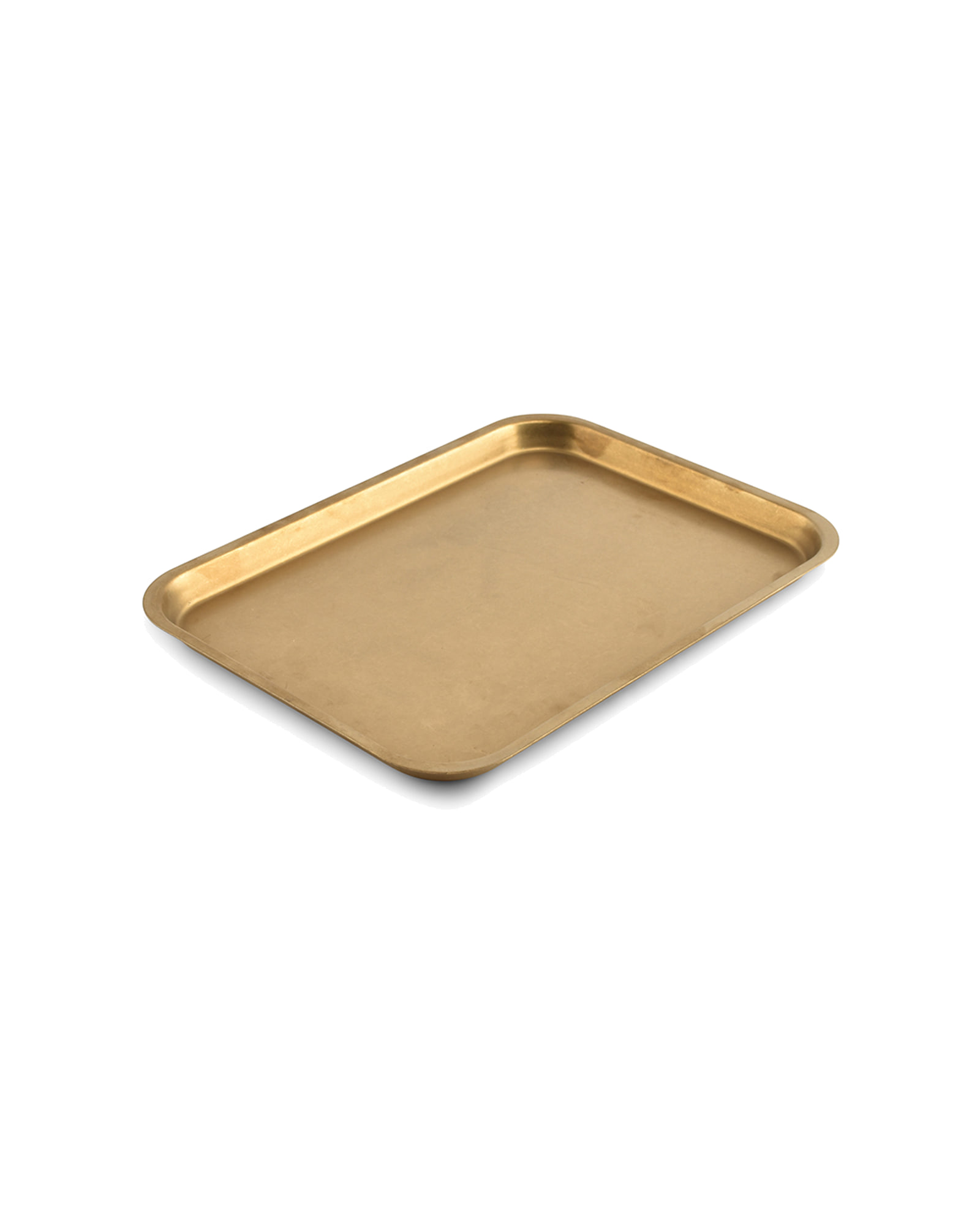 Serve Serviertablett aus Edelstahl, Antikgold, 25 × 18,5 cm, H 1,5 cm, Ansicht 3