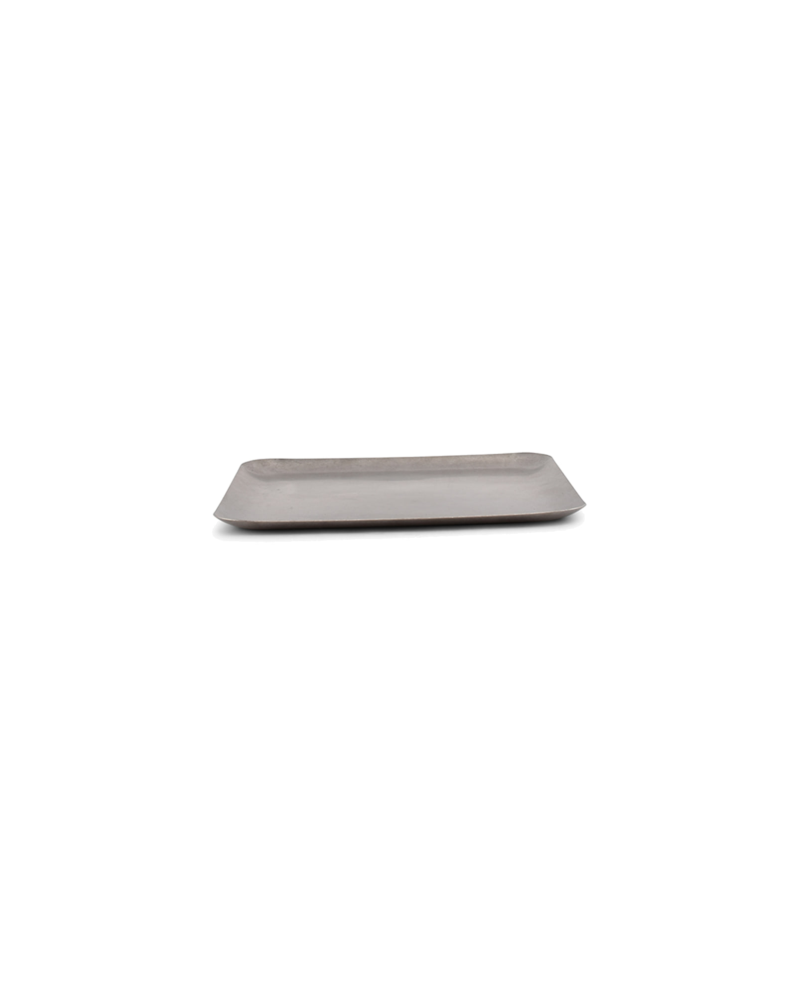 Serve Serviertablett aus Edelstahl, Antiksilber, 19 × 19 cm, H 0,5 cm, Ansicht 1