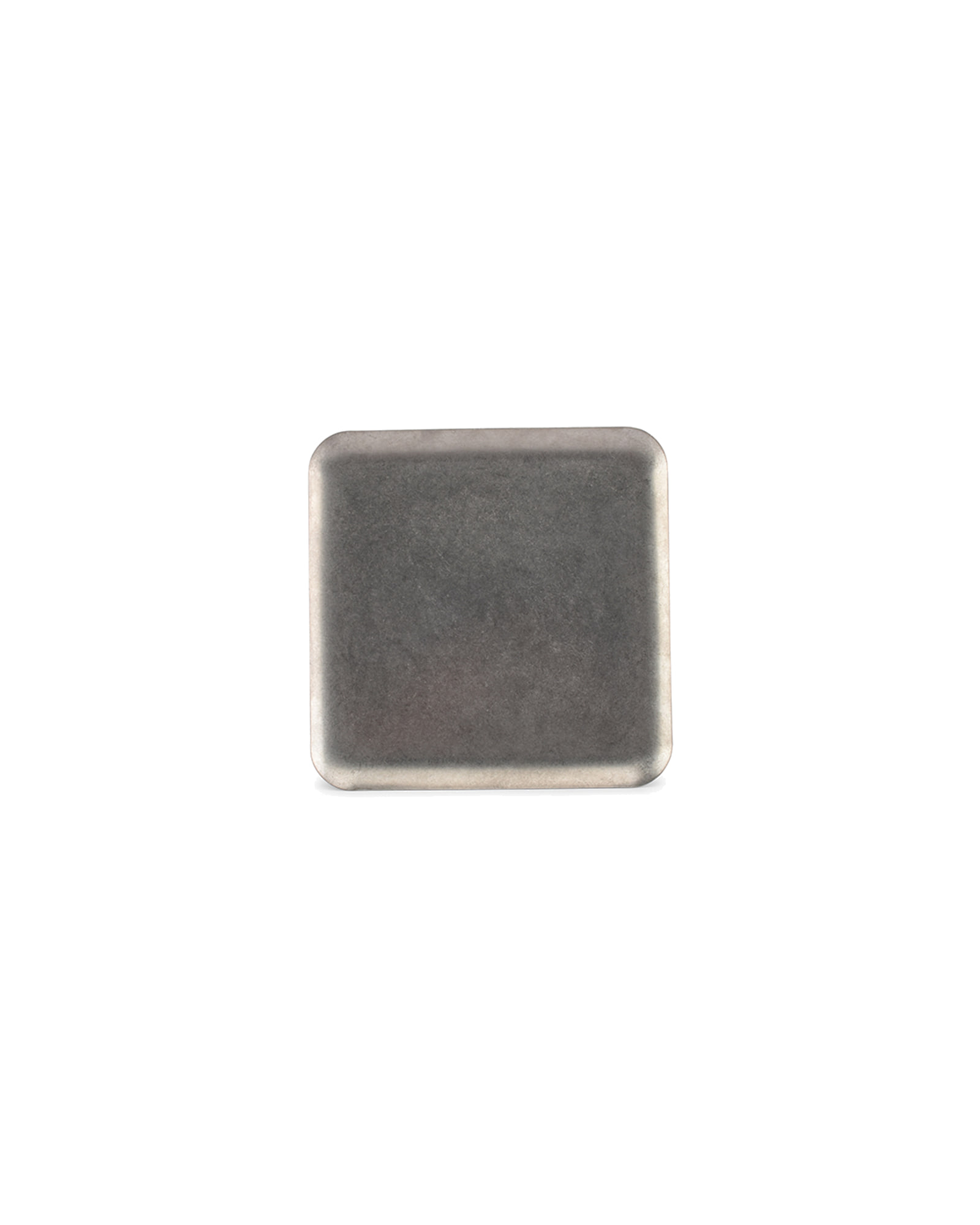 Serve Serviertablett aus Edelstahl, Antiksilber, 19 × 19 cm, H 0,5 cm, Ansicht 2