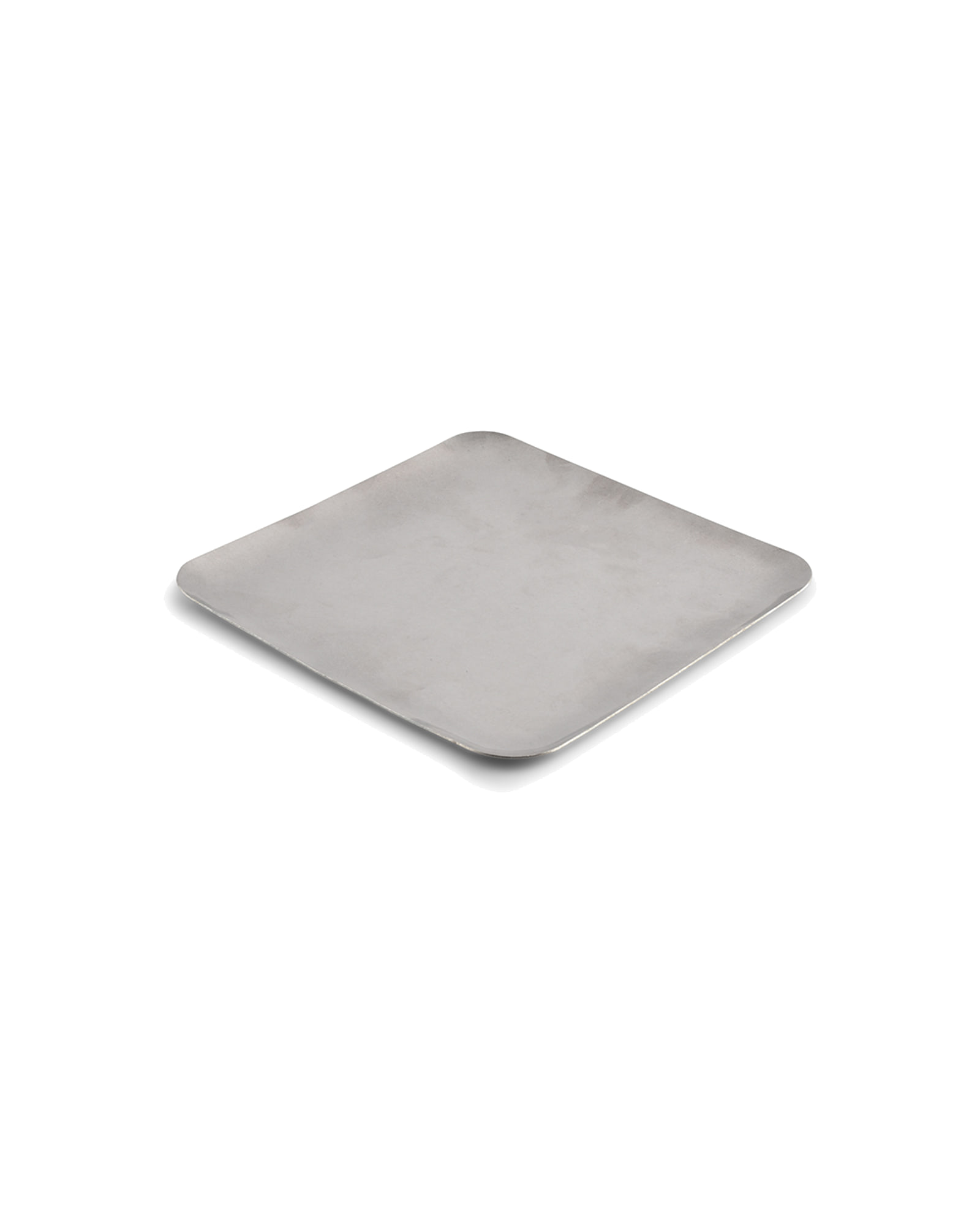 Serve Serviertablett aus Edelstahl, Antiksilber, 19 × 19 cm, H 0,5 cm, Ansicht 3
