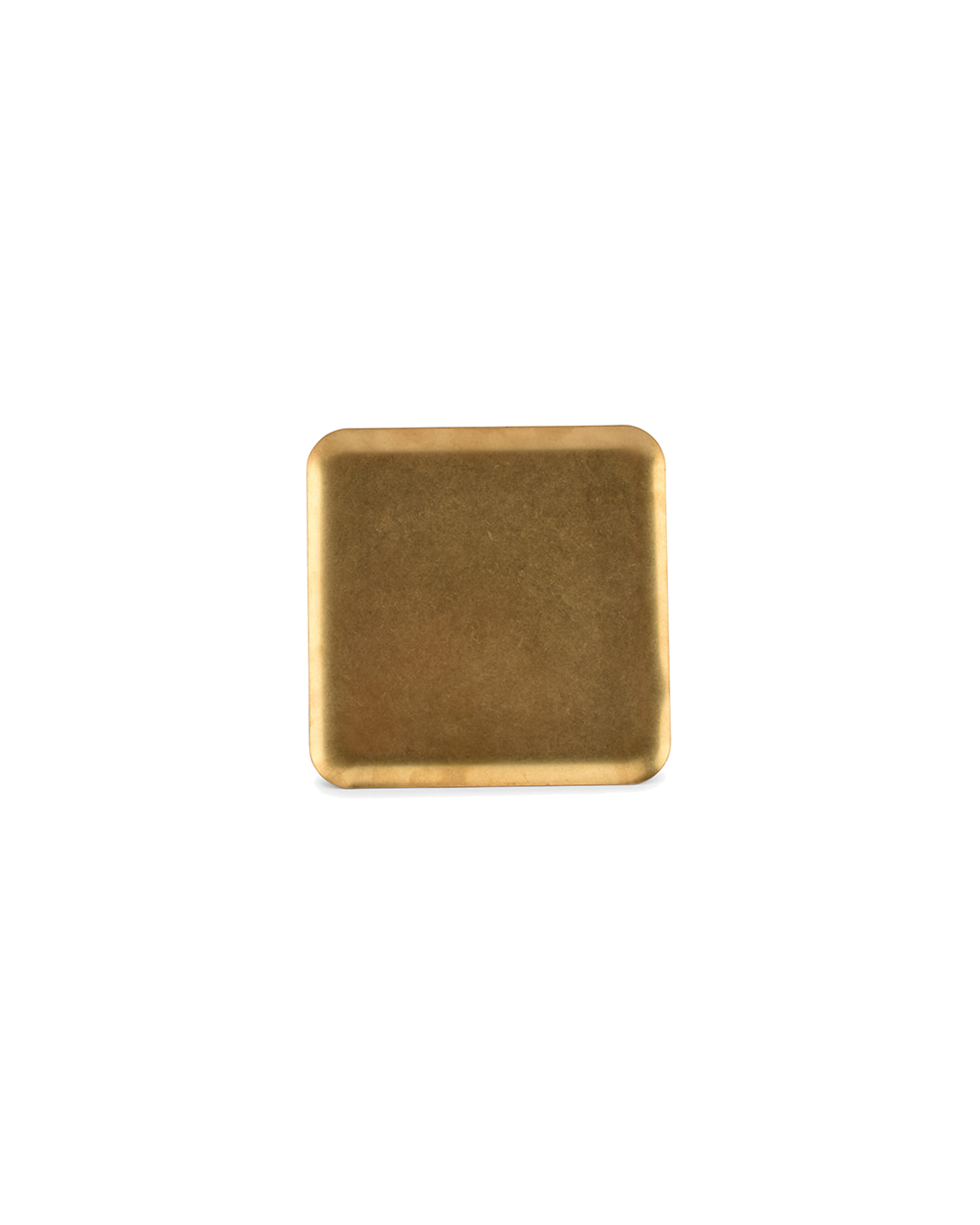 Serve Serviertablett aus Edelstahl, Antikgold, 19 × 19 cm, H 0,5 cm, Ansicht 2